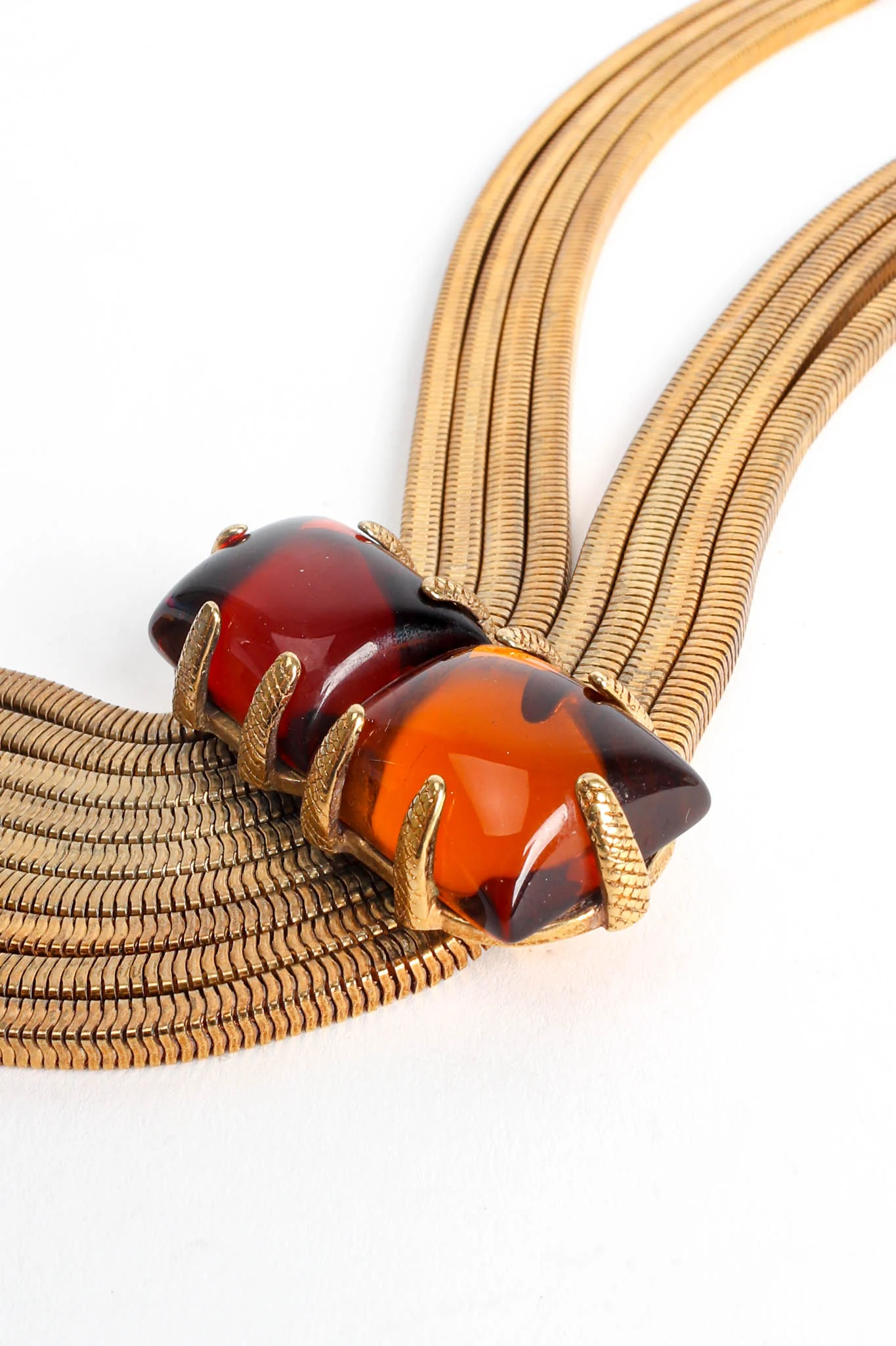 Square Snake Chain Pendant Necklace - Image 3