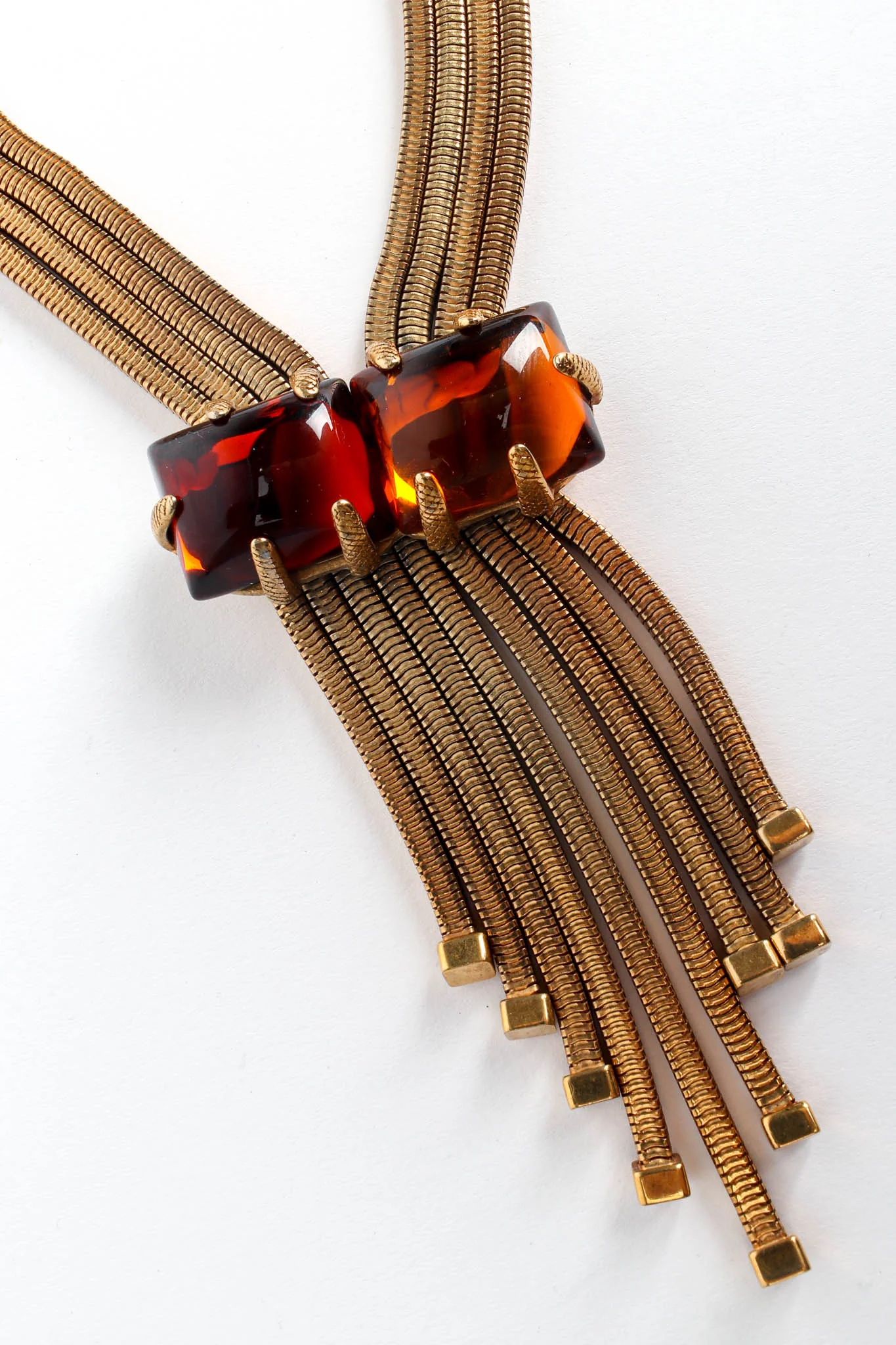 Square Snake Chain Pendant Necklace - Image 4