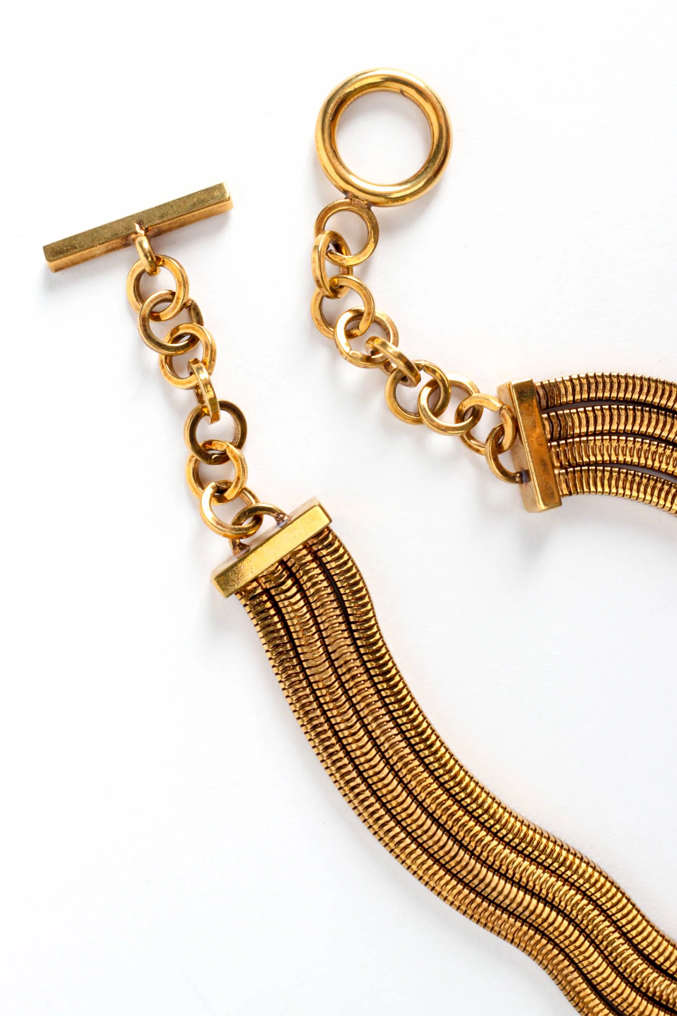 Square Snake Chain Pendant Necklace - Image 5