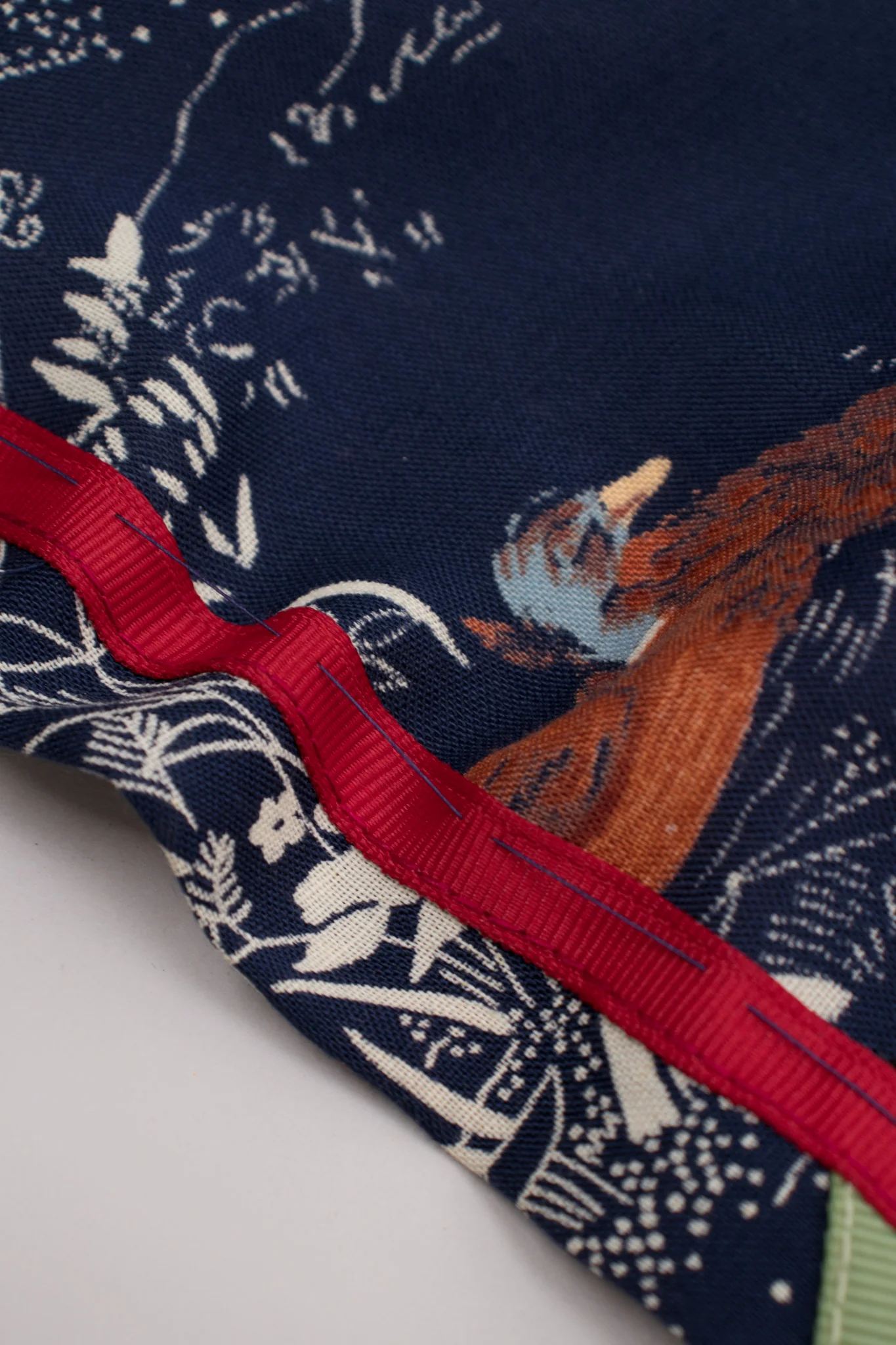 Stand Collar Patchwork Poncho - Image 10