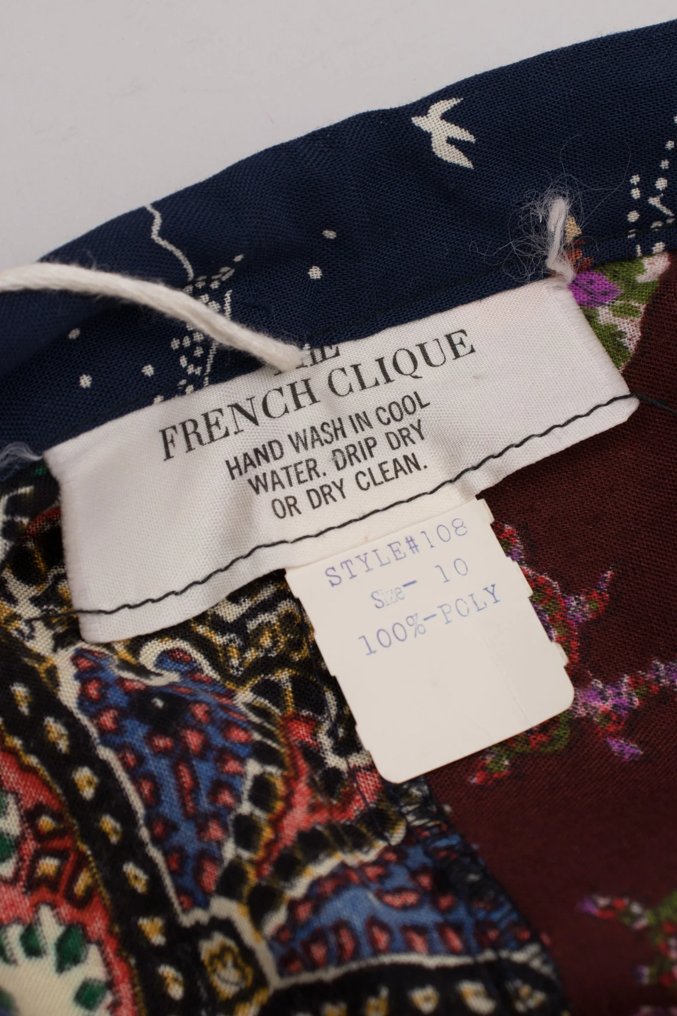 Stand Collar Patchwork Poncho - Image 12