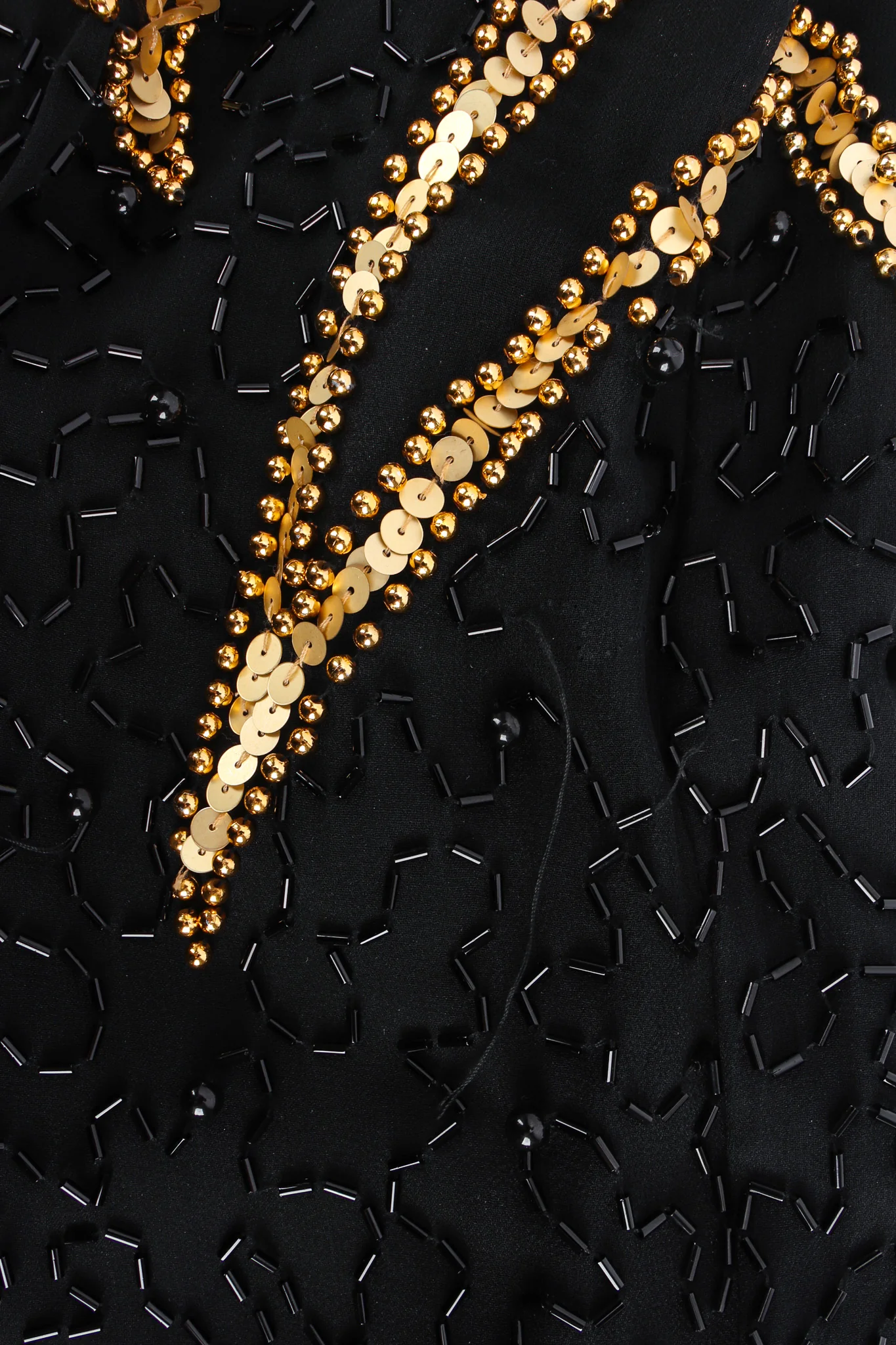 Star Beaded Fringe SIlk Dress - Image 10
