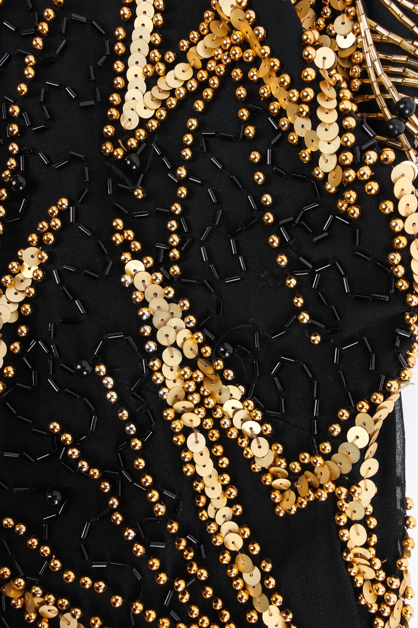Star Beaded Fringe SIlk Dress - Image 11