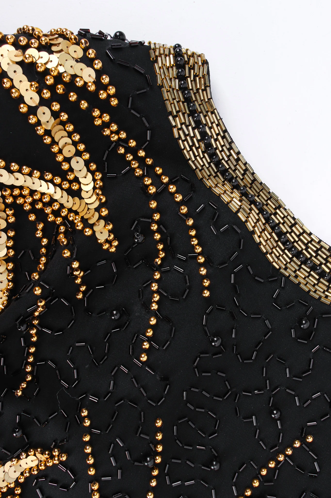 Star Beaded Fringe SIlk Dress - Image 5