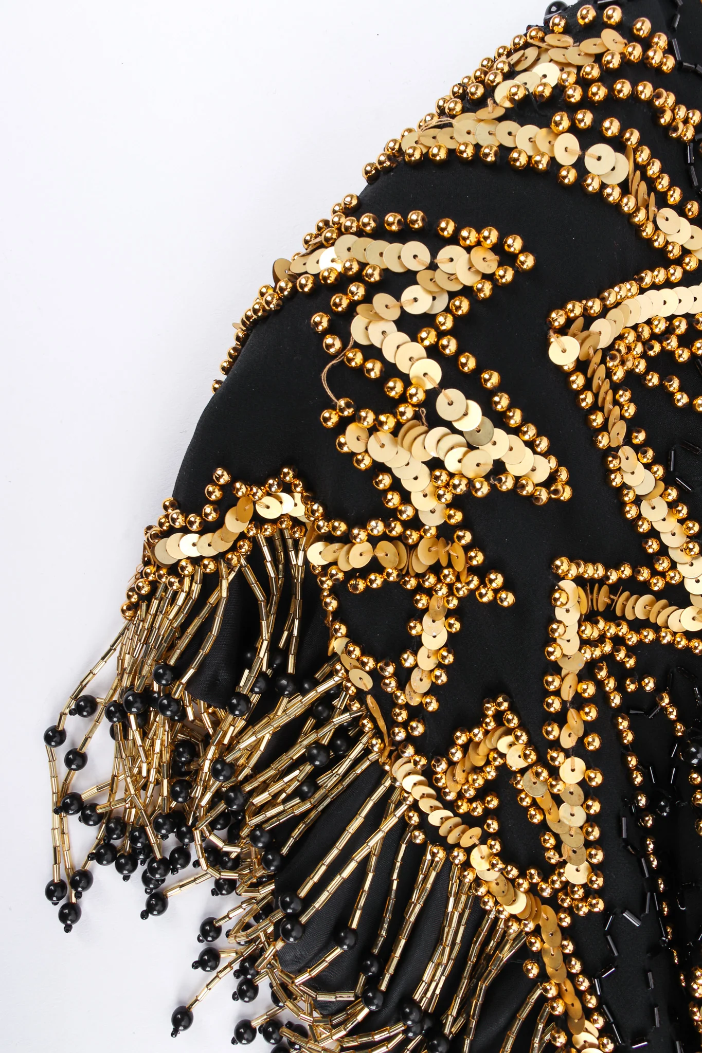 Star Beaded Fringe SIlk Dress - Image 6