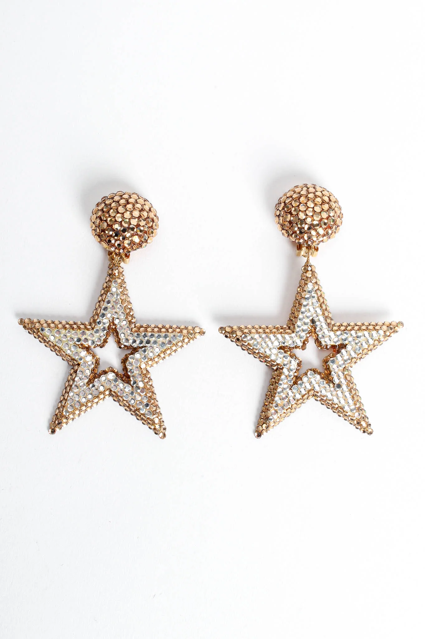 Star Rhinestone Dangle Earrings - Image 5