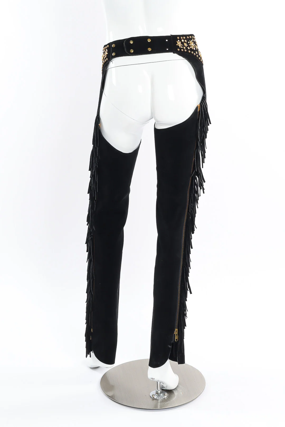 Stardust Studded Suede Fringe Chaps - Image 3