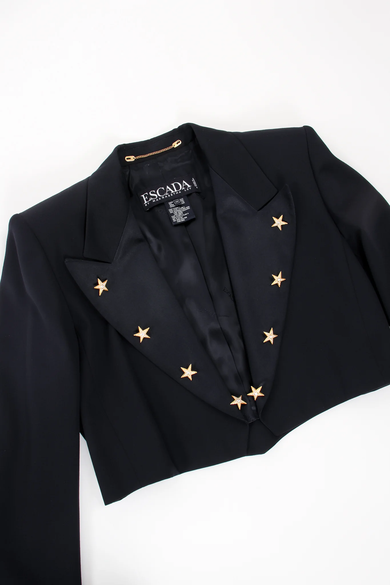 Starry Cropped Tuxedo Jacket - Image 14