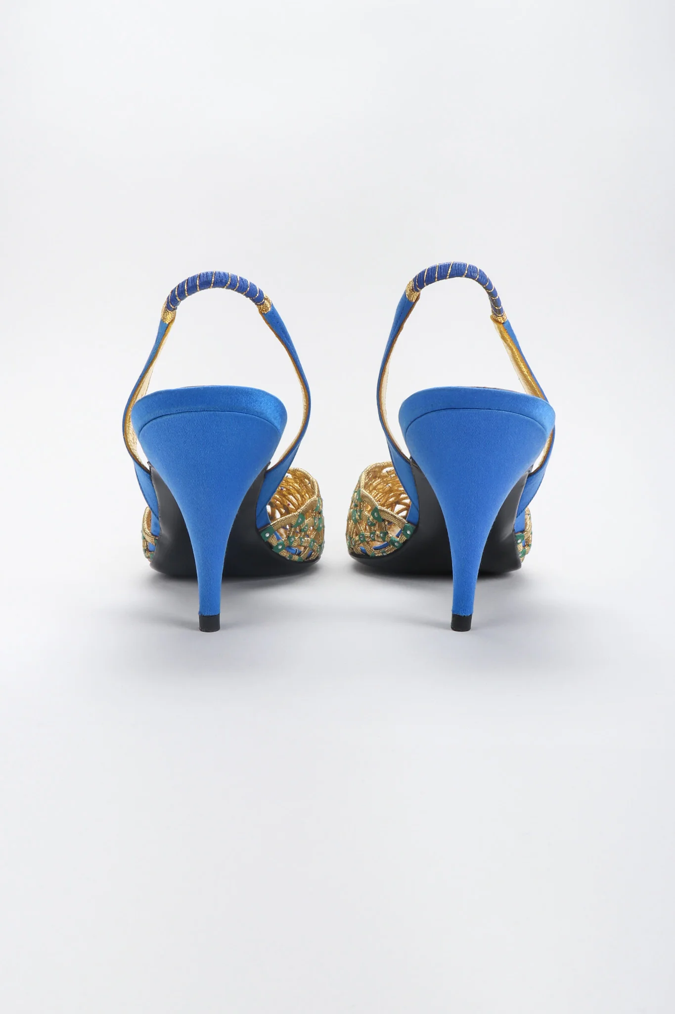 Starry Lattice Slingback Heels - Image 4