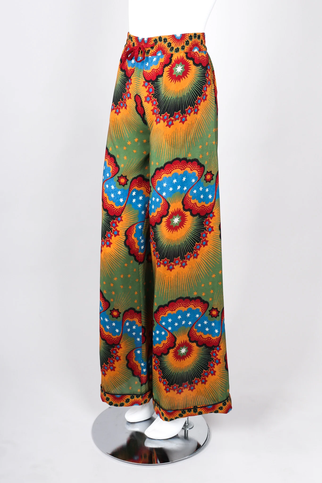 Stars and Stripes Silk Pants - Image 2