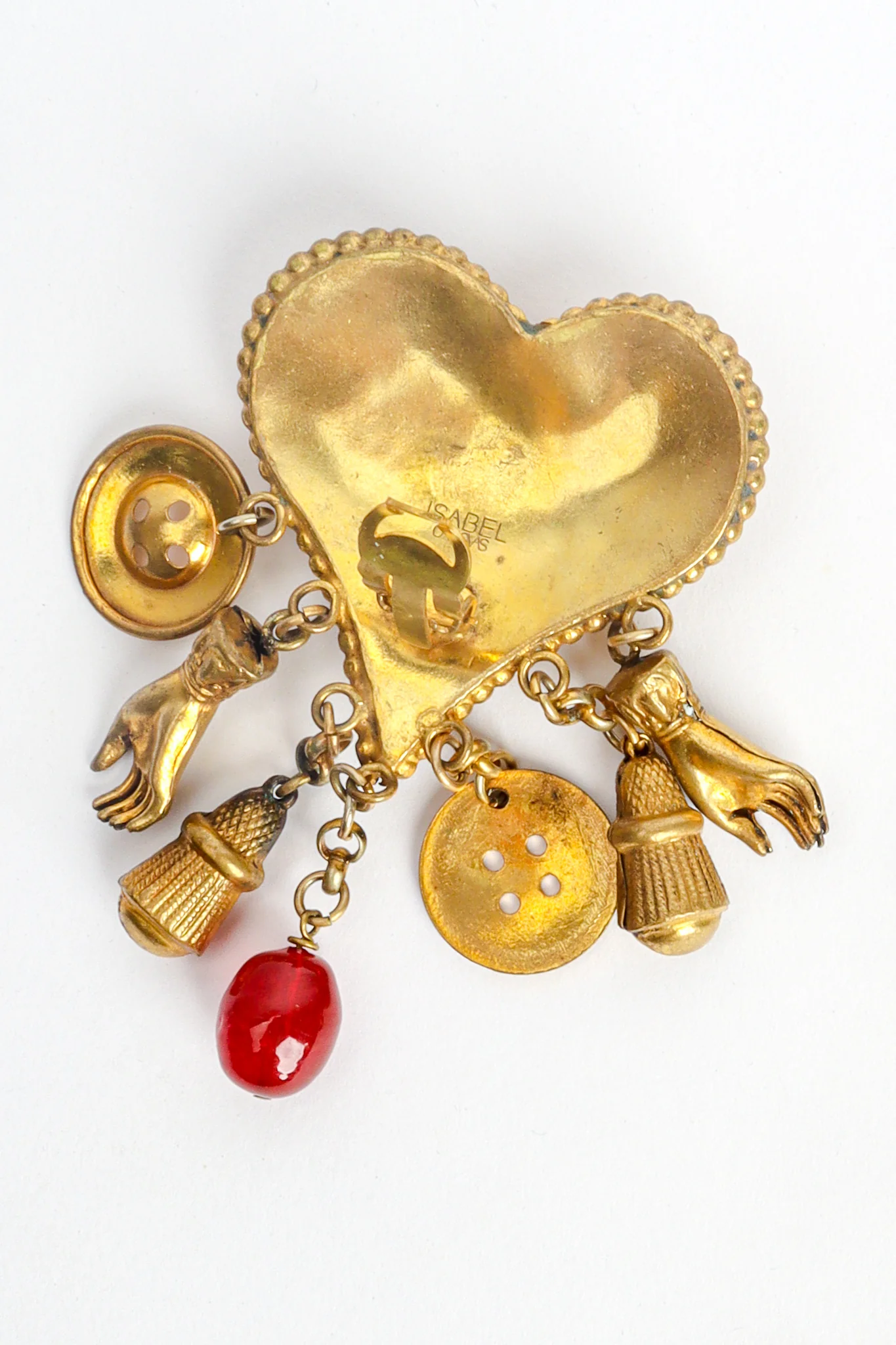 Heart Charm Drop Earrings - Image 7