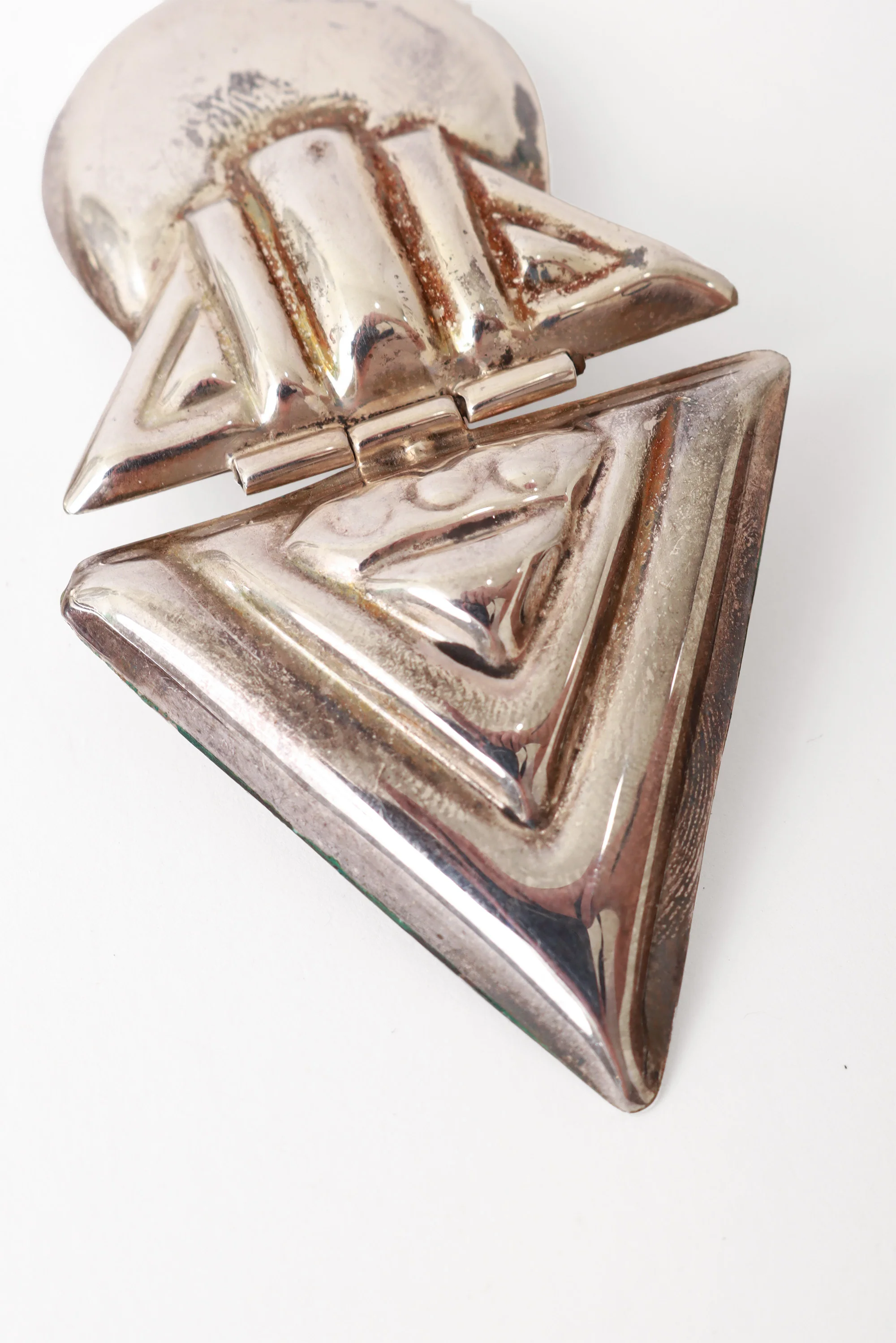Sterling Aztec Point Drop Earrings - Image 6