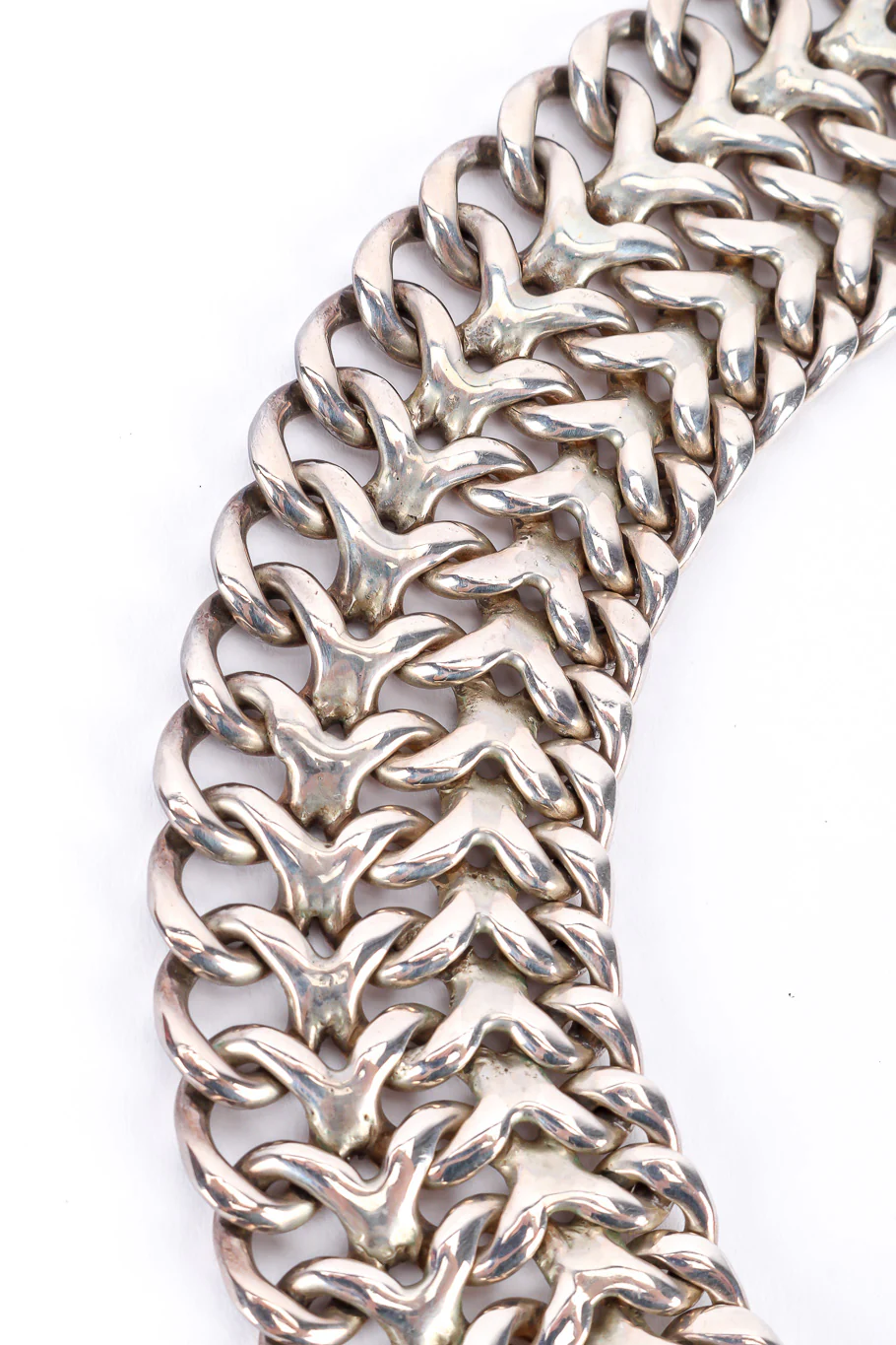 Sterling Chain Collar Necklace - Image 3