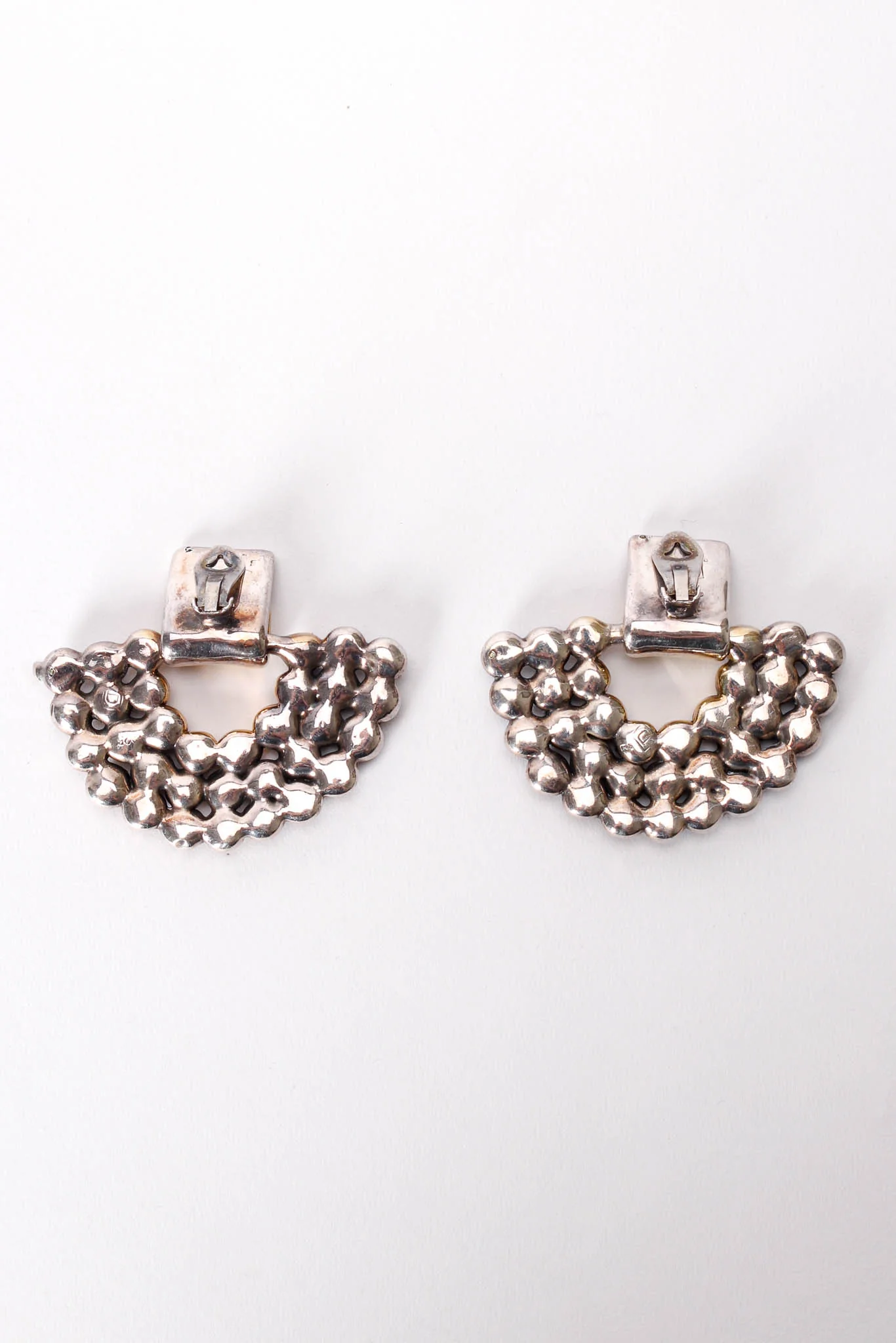 Sterling Ball Fan Earrings - Image 4