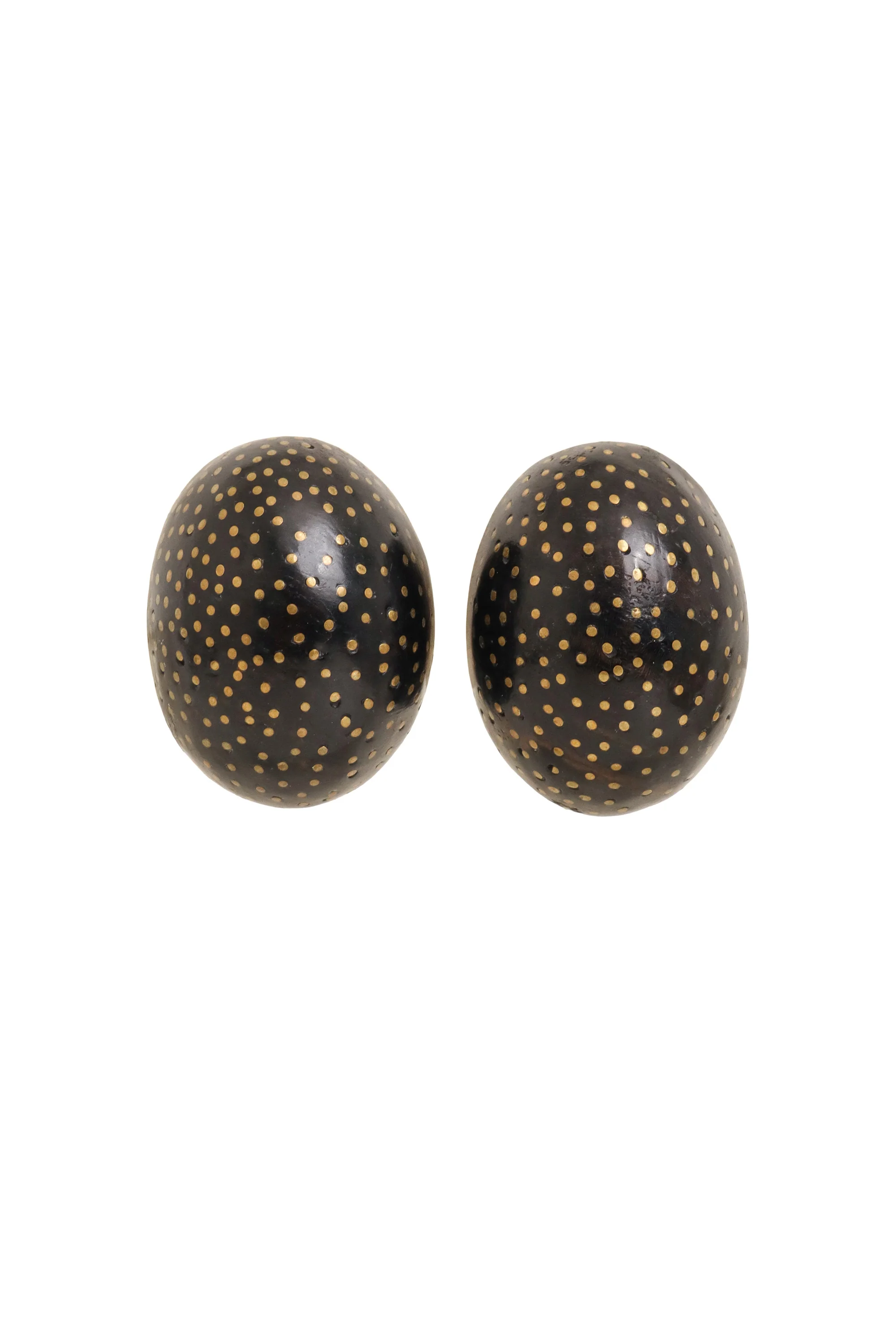 Sterling Egg Dot Earrings