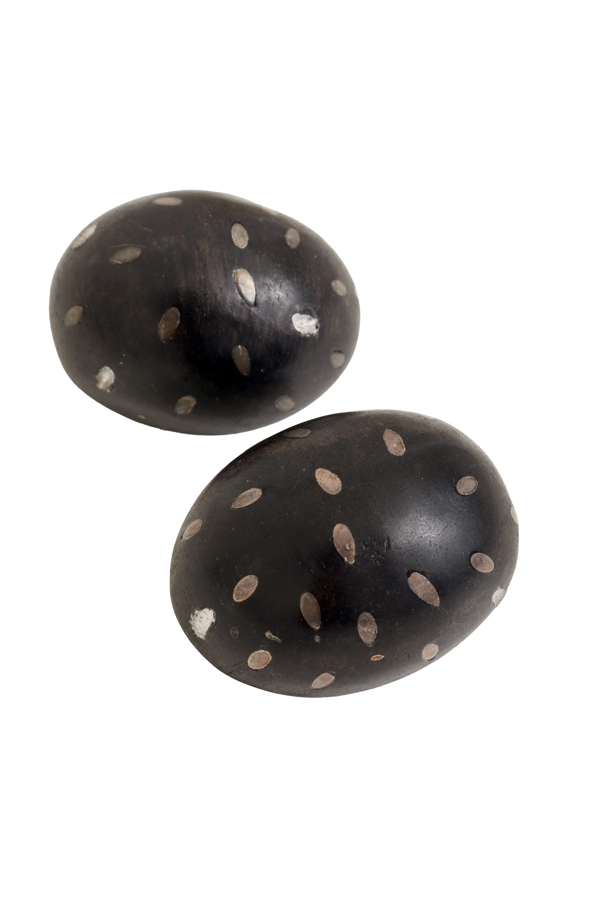 Sterling Egg Inlay Earrings - Image 3