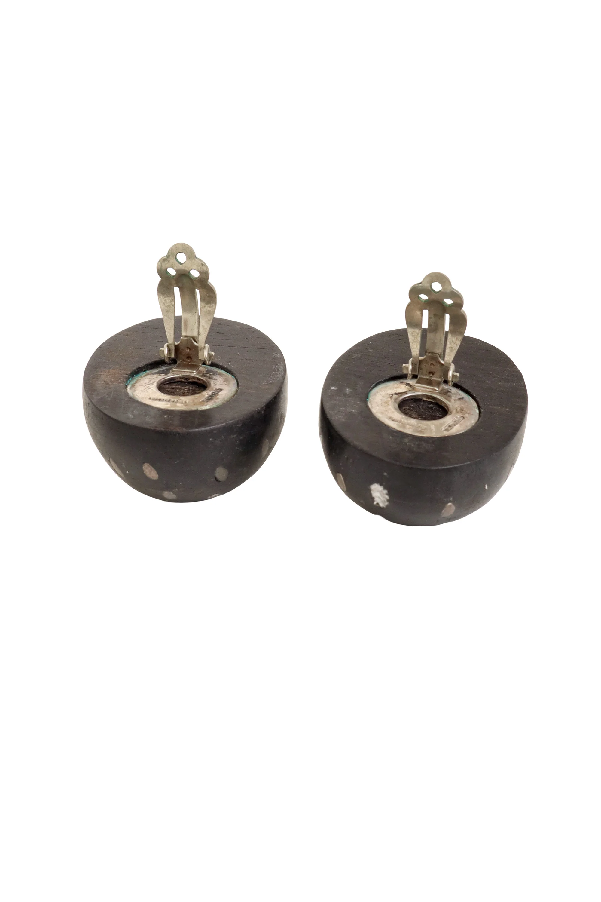 Sterling Egg Inlay Earrings - Image 4