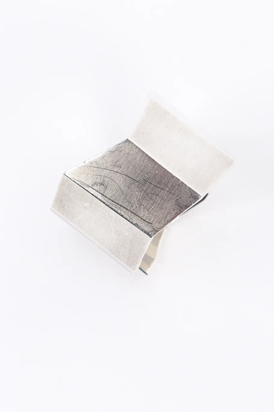 Sterling Fold Cuff Bracelet - Image 6