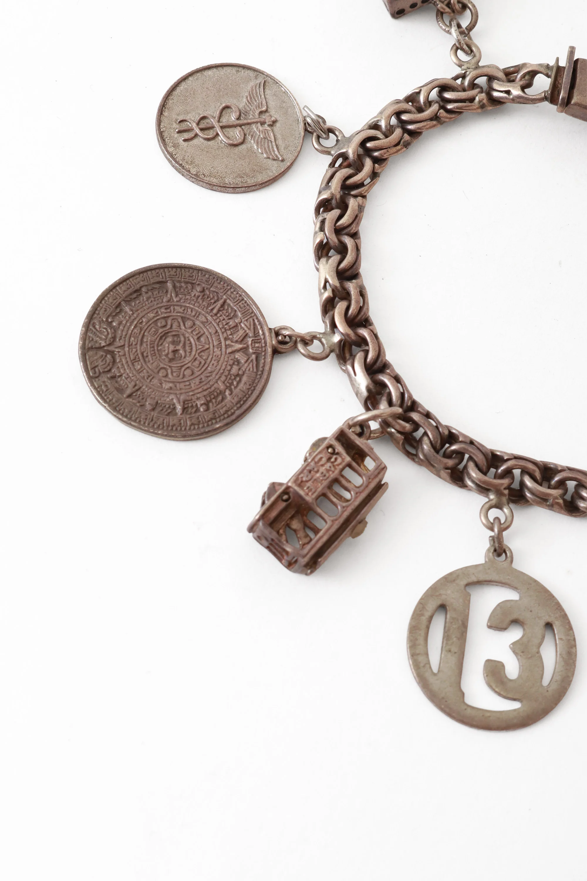 Sterling Travel Luck Charm Bracelet - Image 3