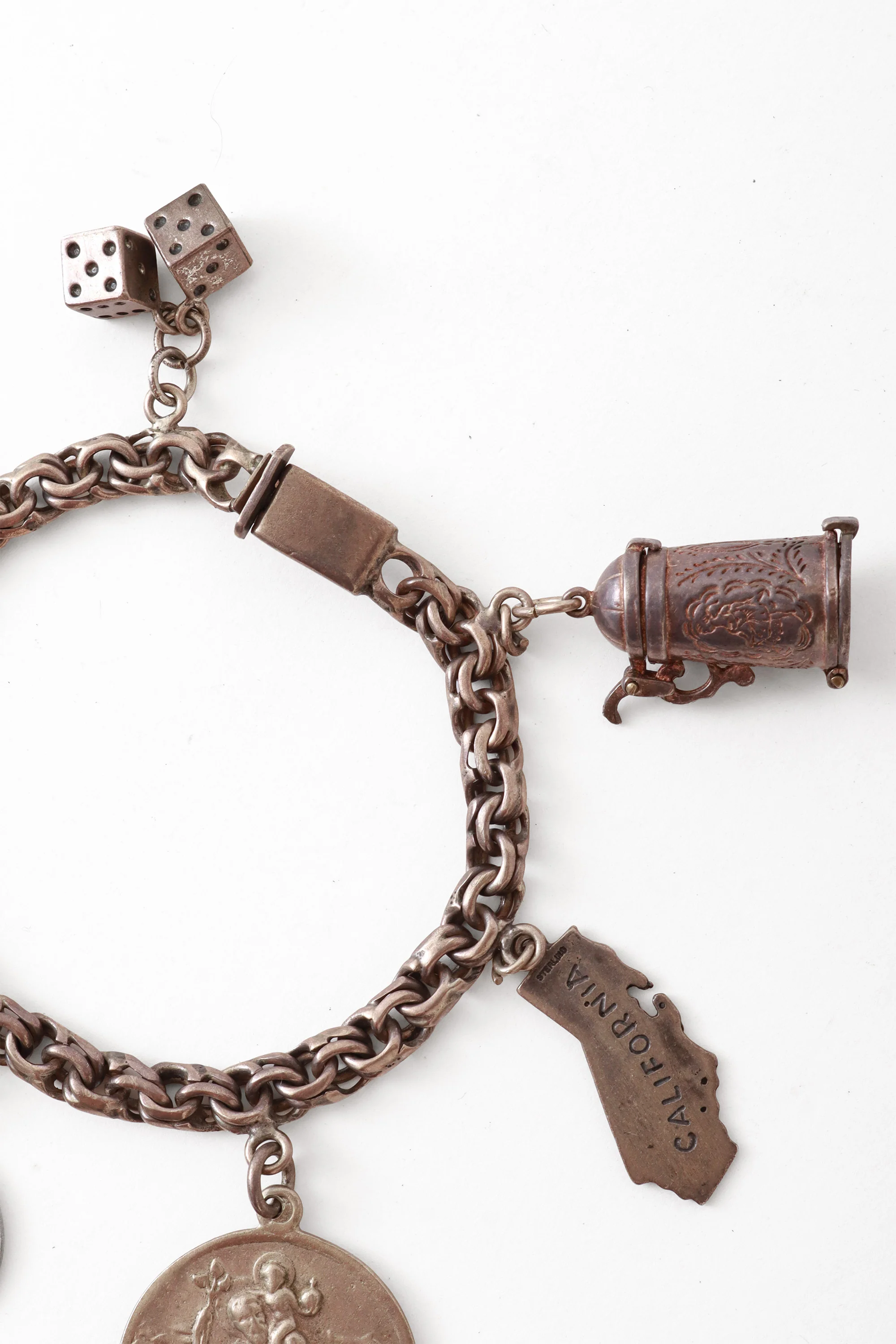 Sterling Travel Luck Charm Bracelet - Image 4