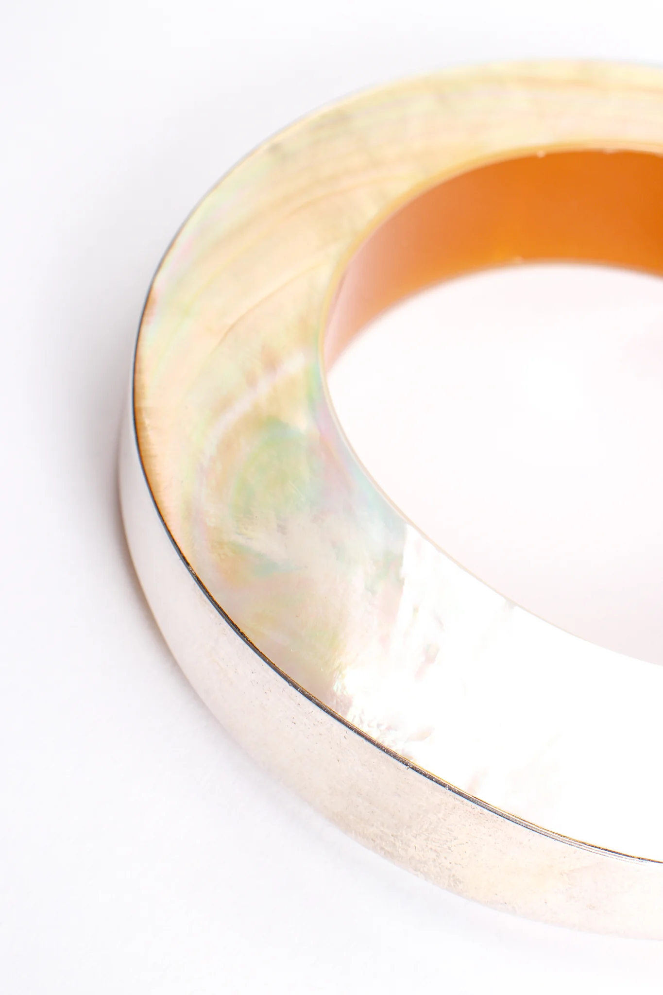 Sterling Mother of Pearl Bangle - Image 10