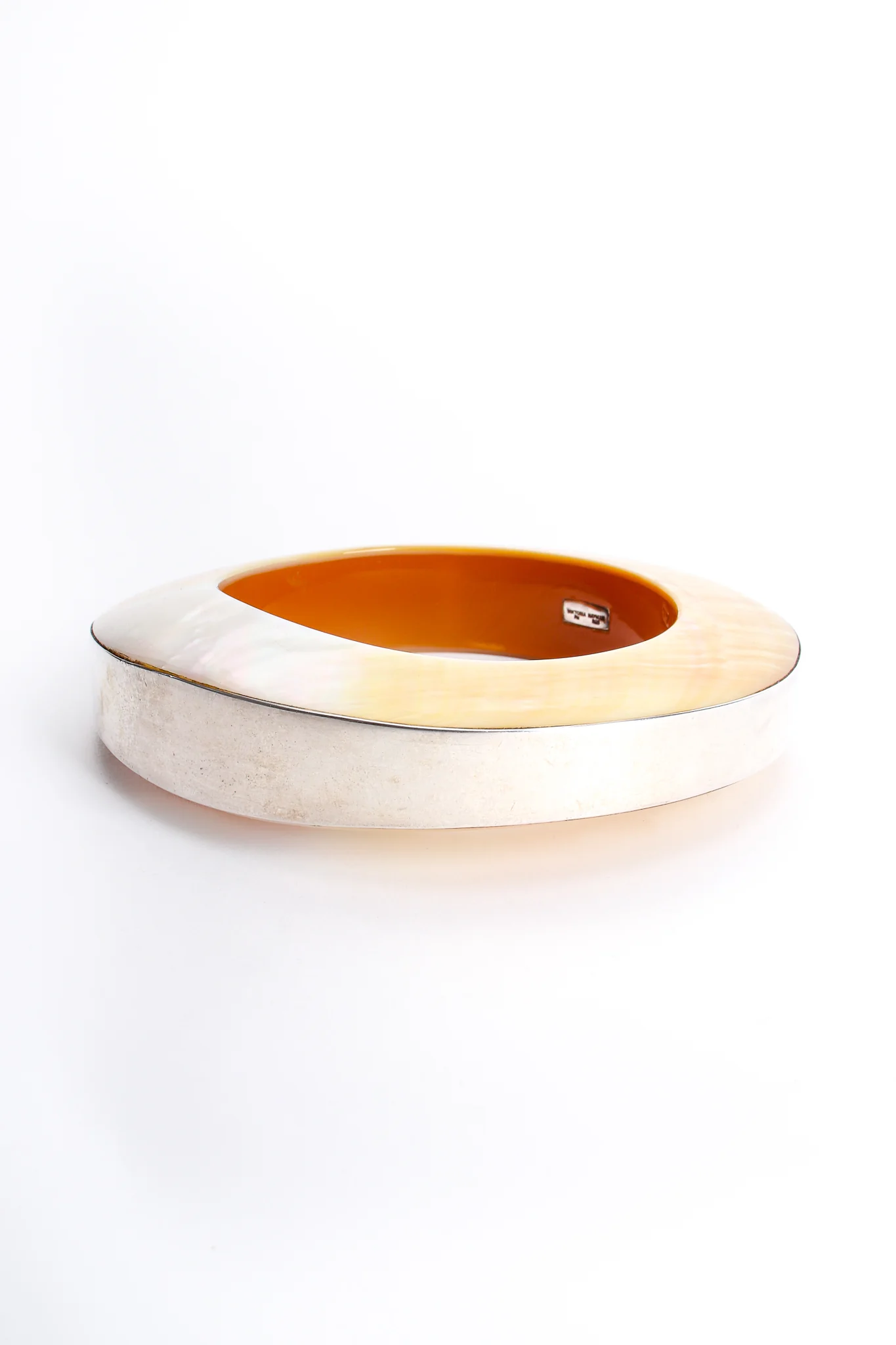 Sterling Mother of Pearl Bangle - Image 2