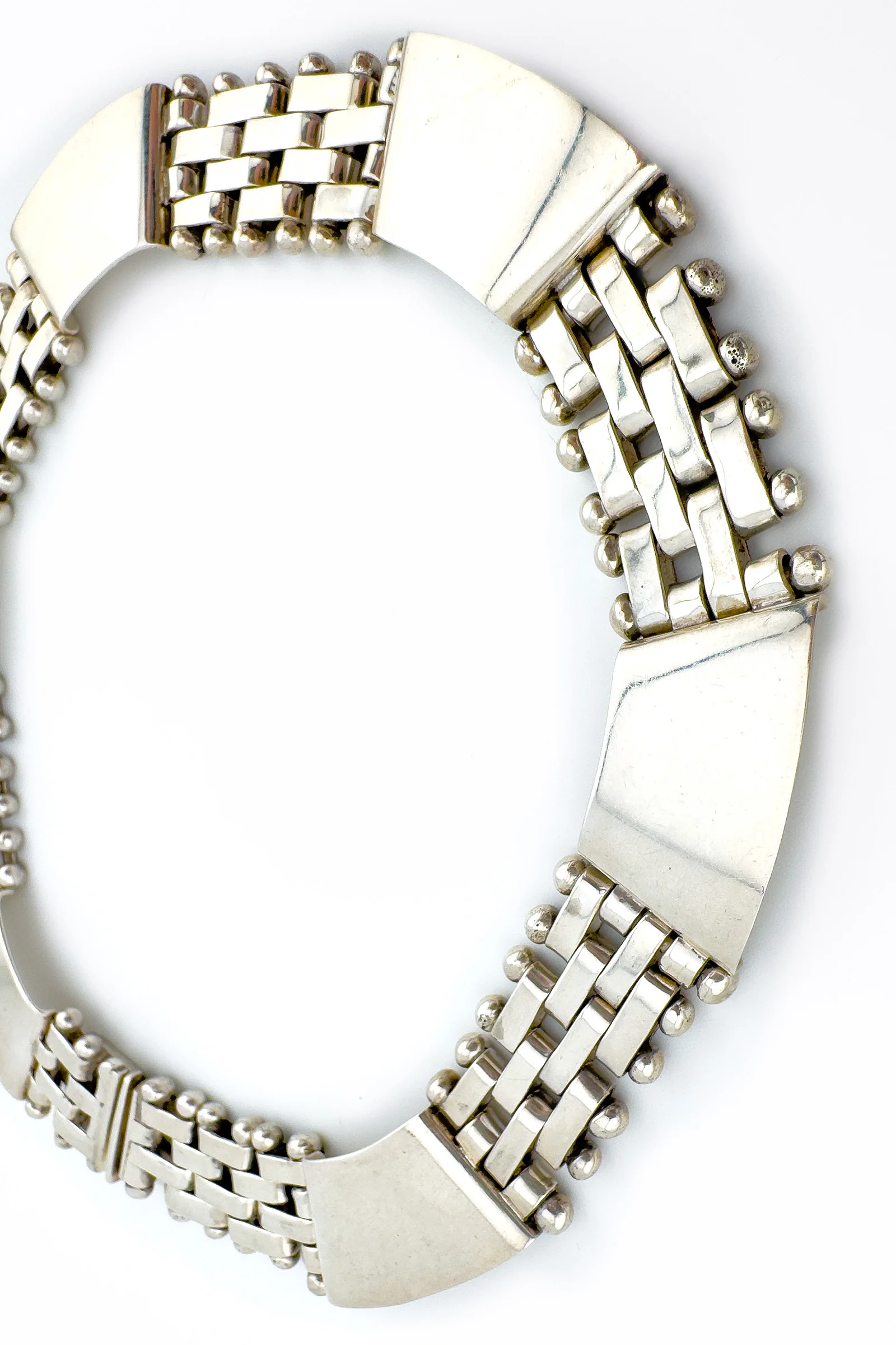 Sterling Panther Chain Collar Necklace - Image 2