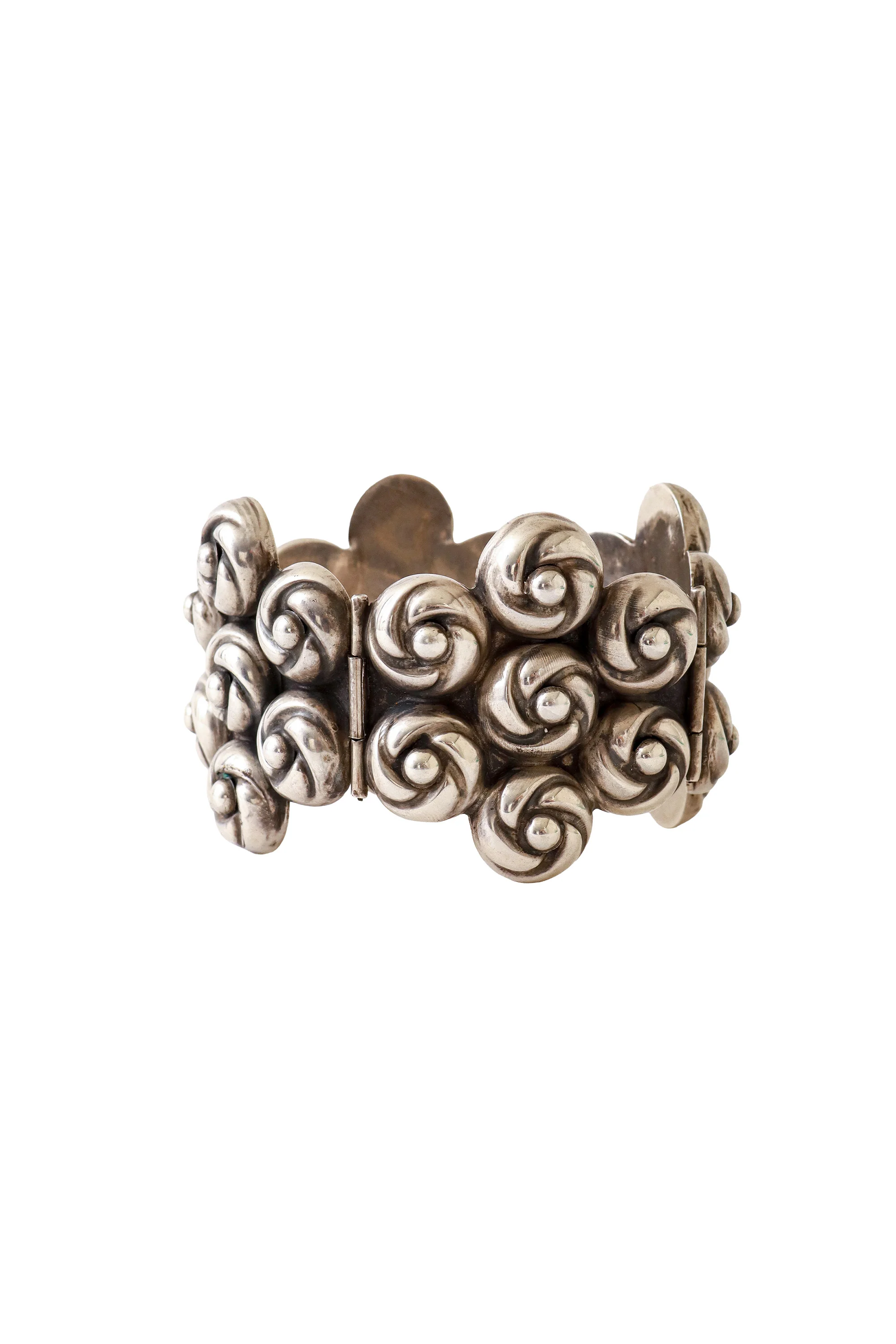 Sterling Rosette Bracelet