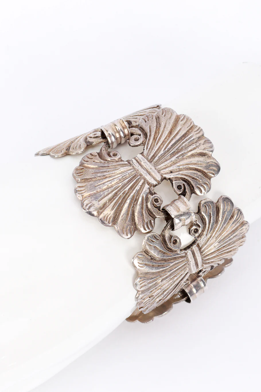 Sterling Silver Art Nouveau Fan Bracelet - Image 2
