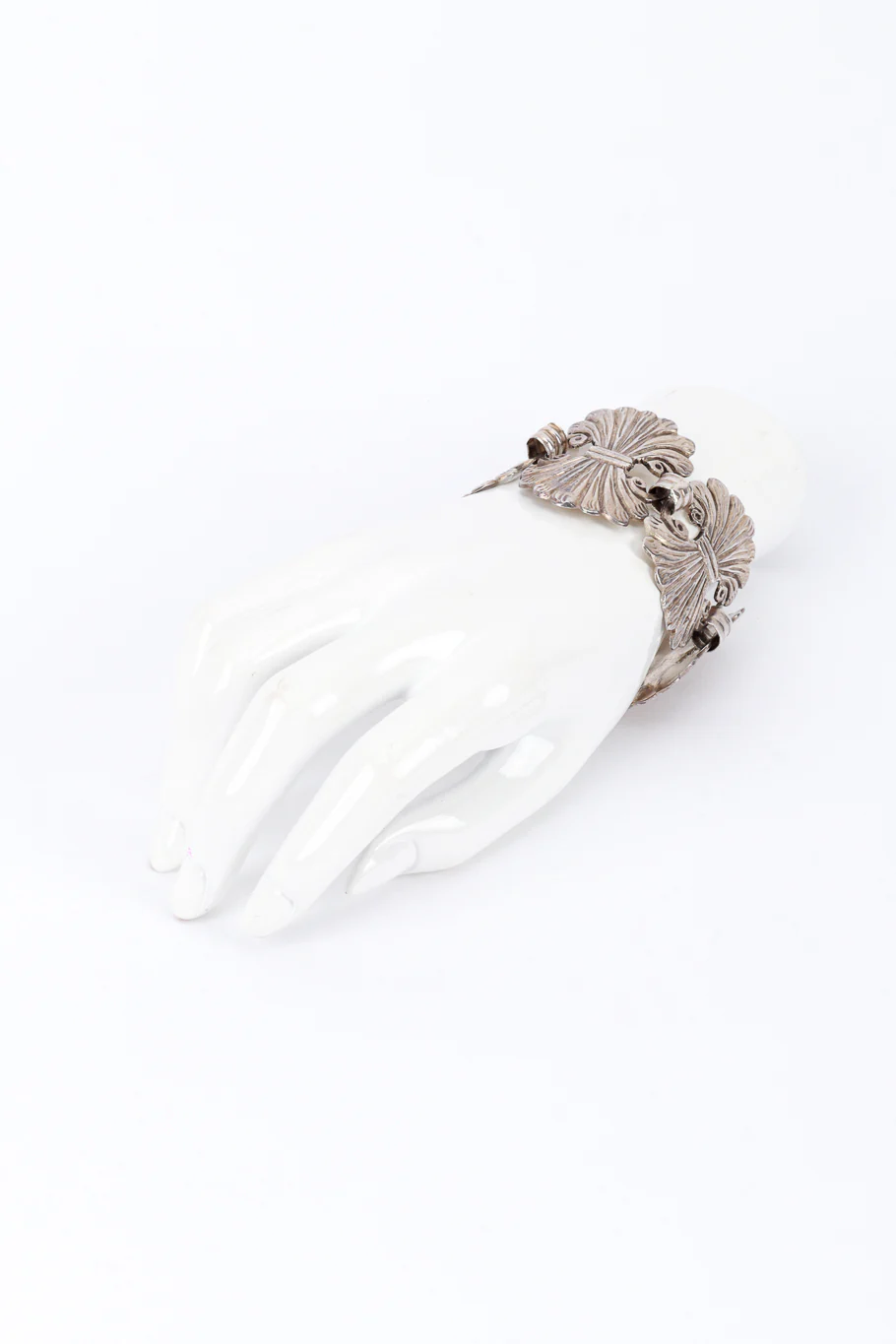 Sterling Silver Art Nouveau Fan Bracelet - Image 3