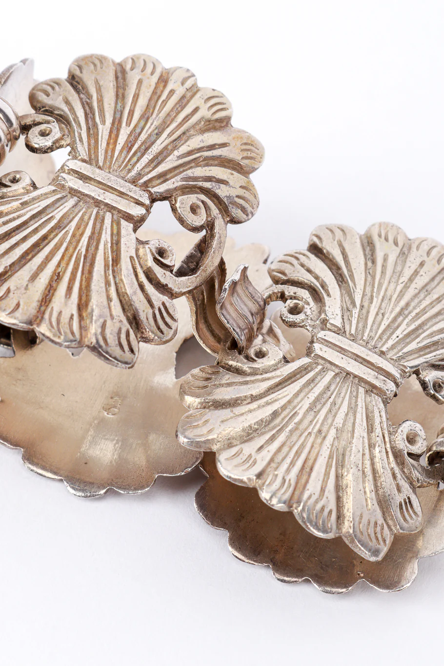 Sterling Silver Art Nouveau Fan Bracelet - Image 4