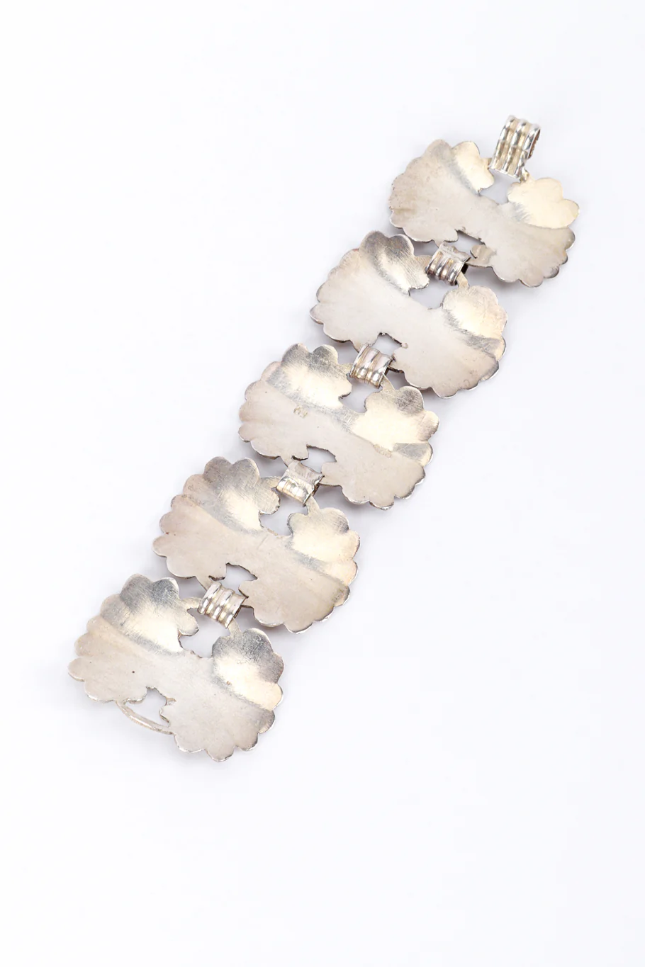 Sterling Silver Art Nouveau Fan Bracelet - Image 5