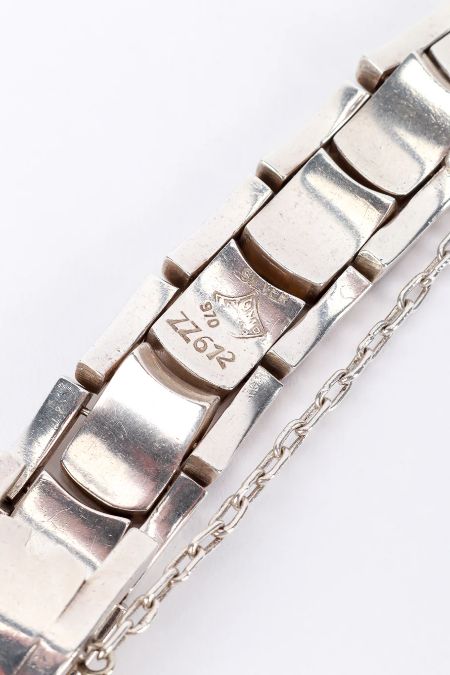 Sterling Silver Flat Link Bracelet - Image 5