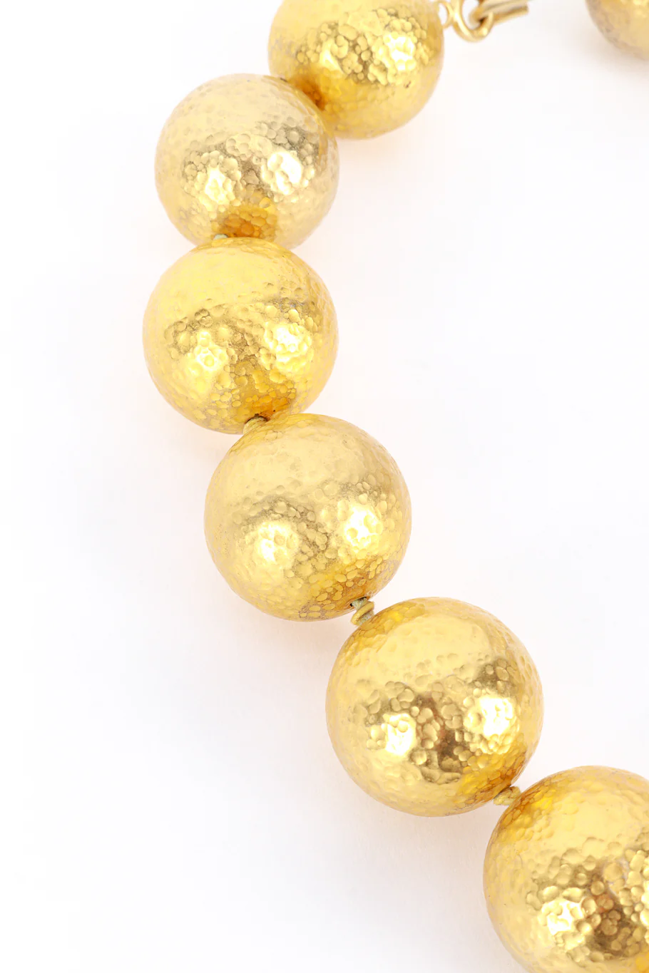 Sterling Silver Hammered Bauble Necklace - Image 4