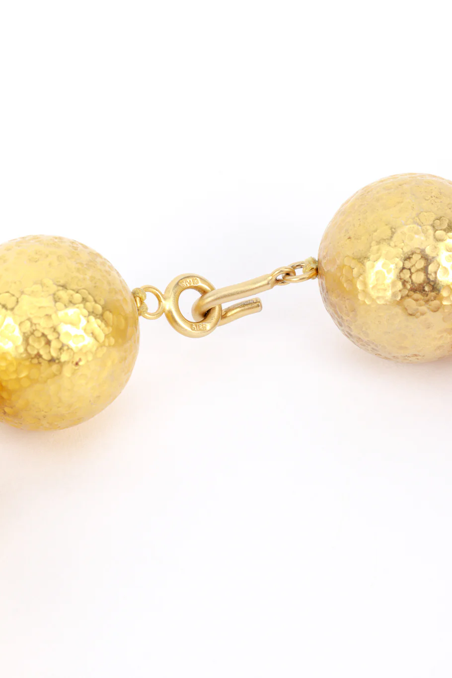 Sterling Silver Hammered Bauble Necklace - Image 5