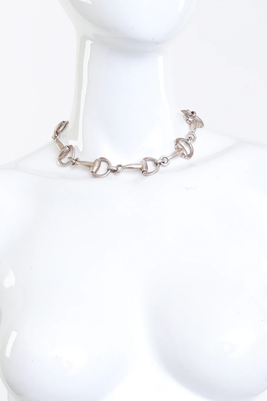Sterling Silver Horsebit Collar Necklace - Image 3