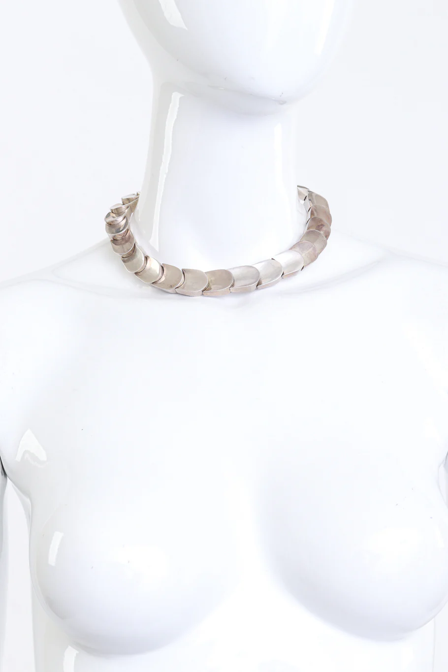 Sterling Silver Link Scale Collar - Image 2