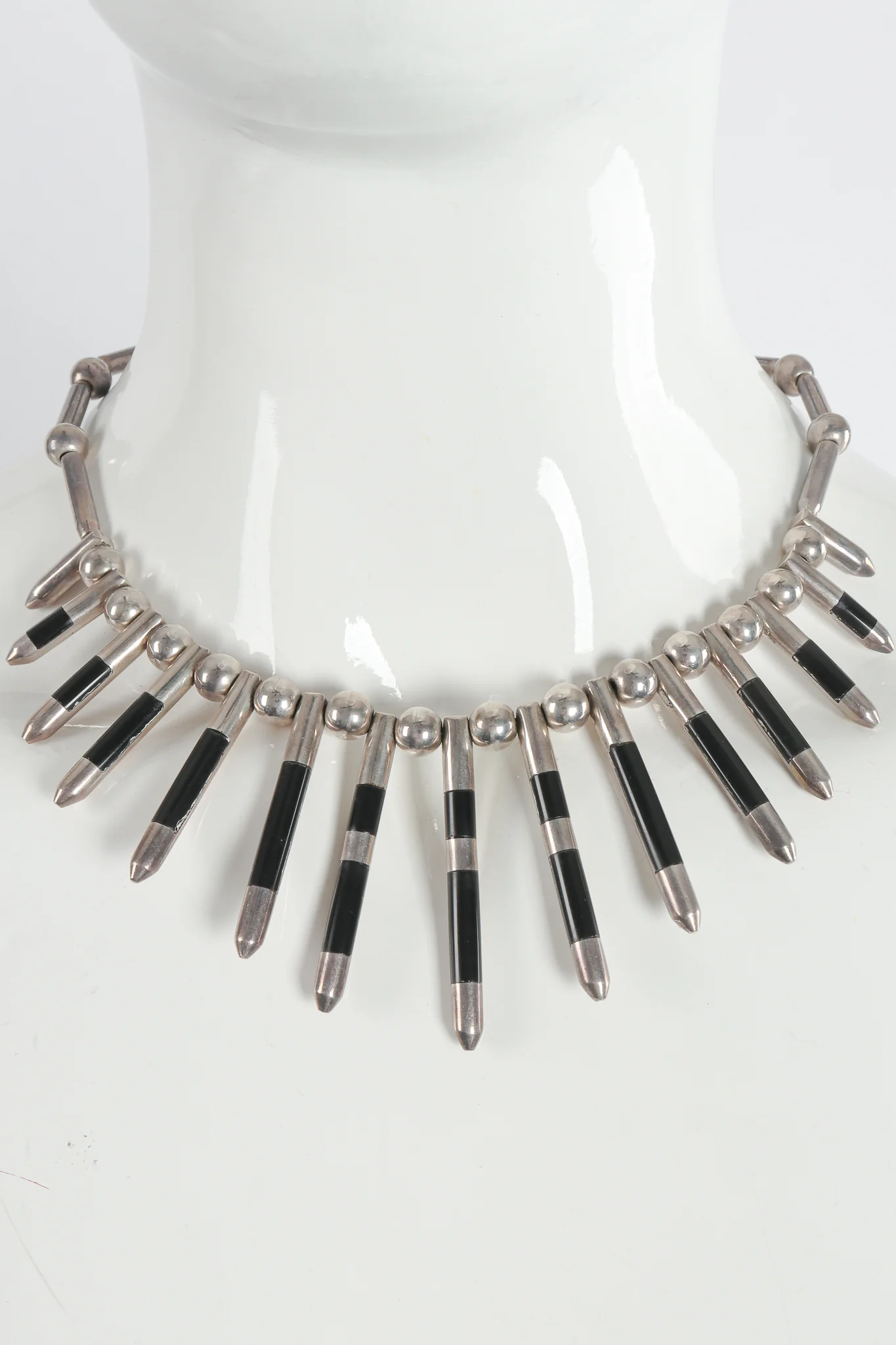Sterling Silver Spike Necklace - Image 2