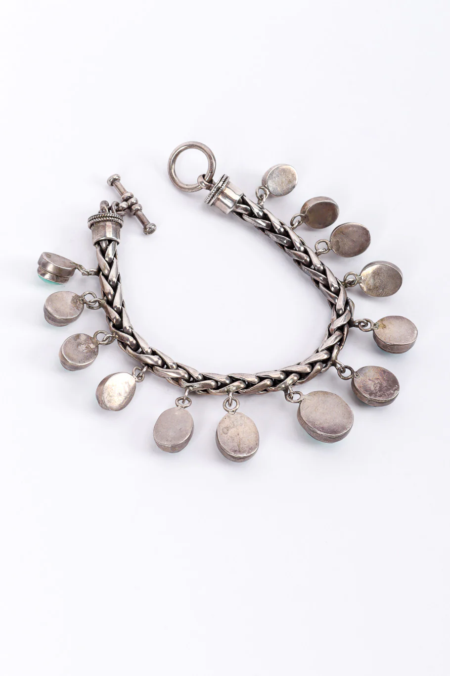 Sterling Turquoise Dangle Bracelet - Image 6