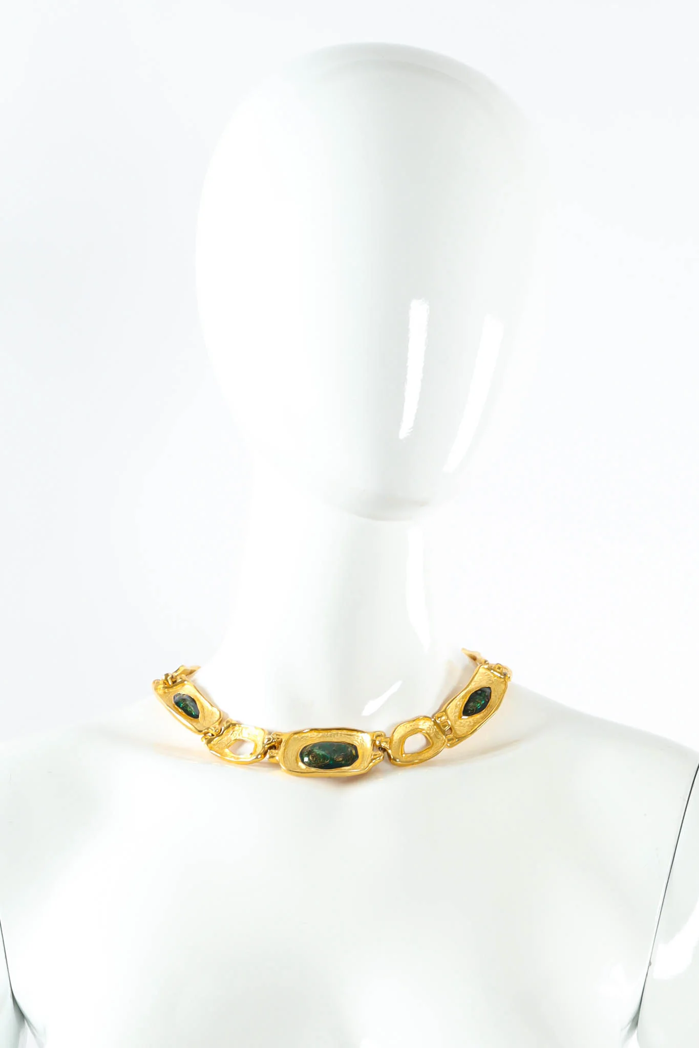 Stone Brutalist Link Necklace - Image 2