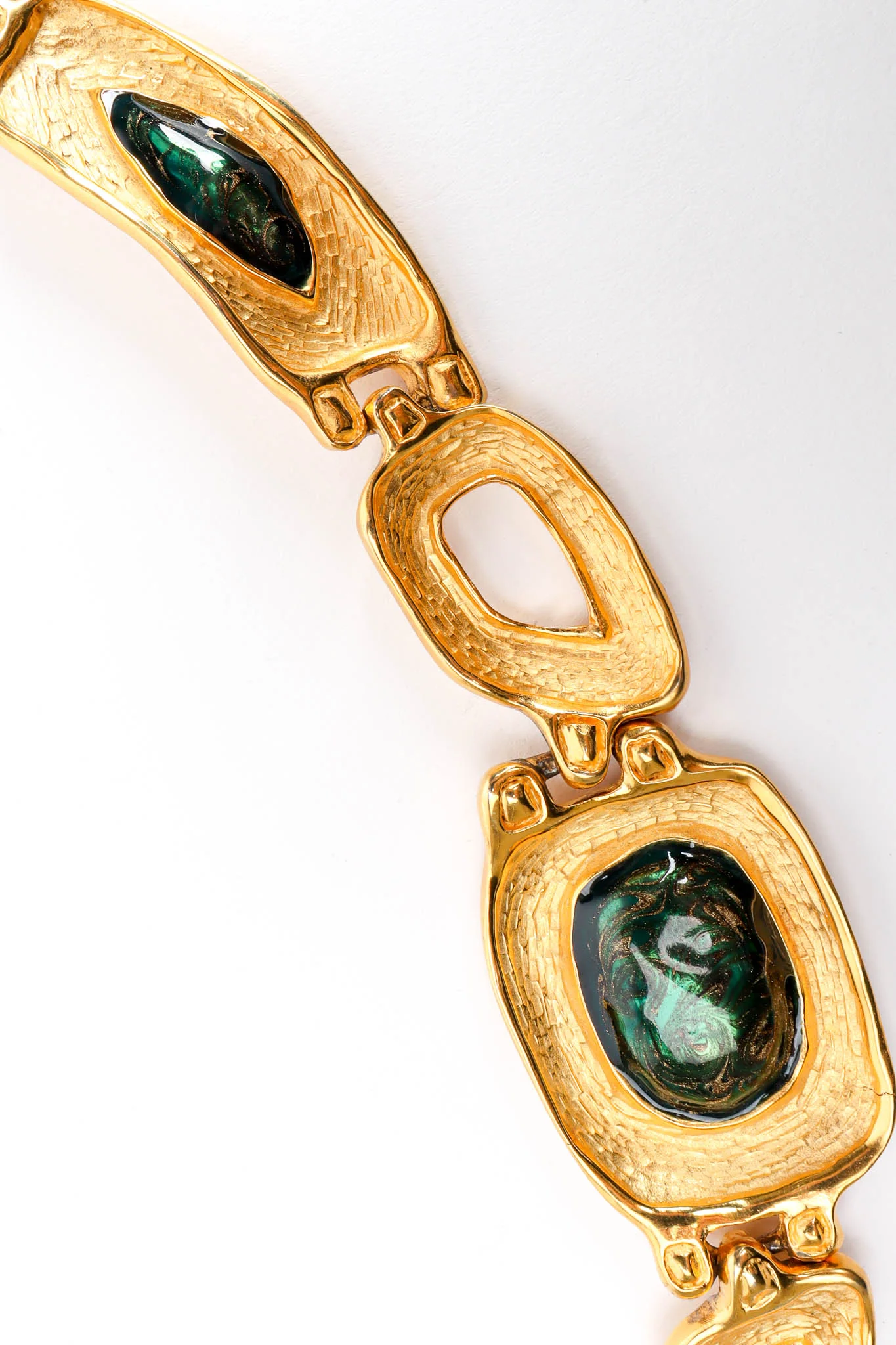 Stone Brutalist Link Necklace - Image 4