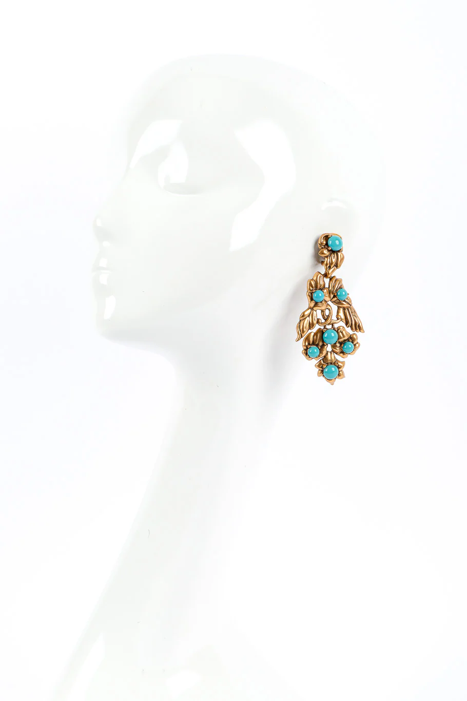 Stone Chandelier Wing Earrings - Image 2