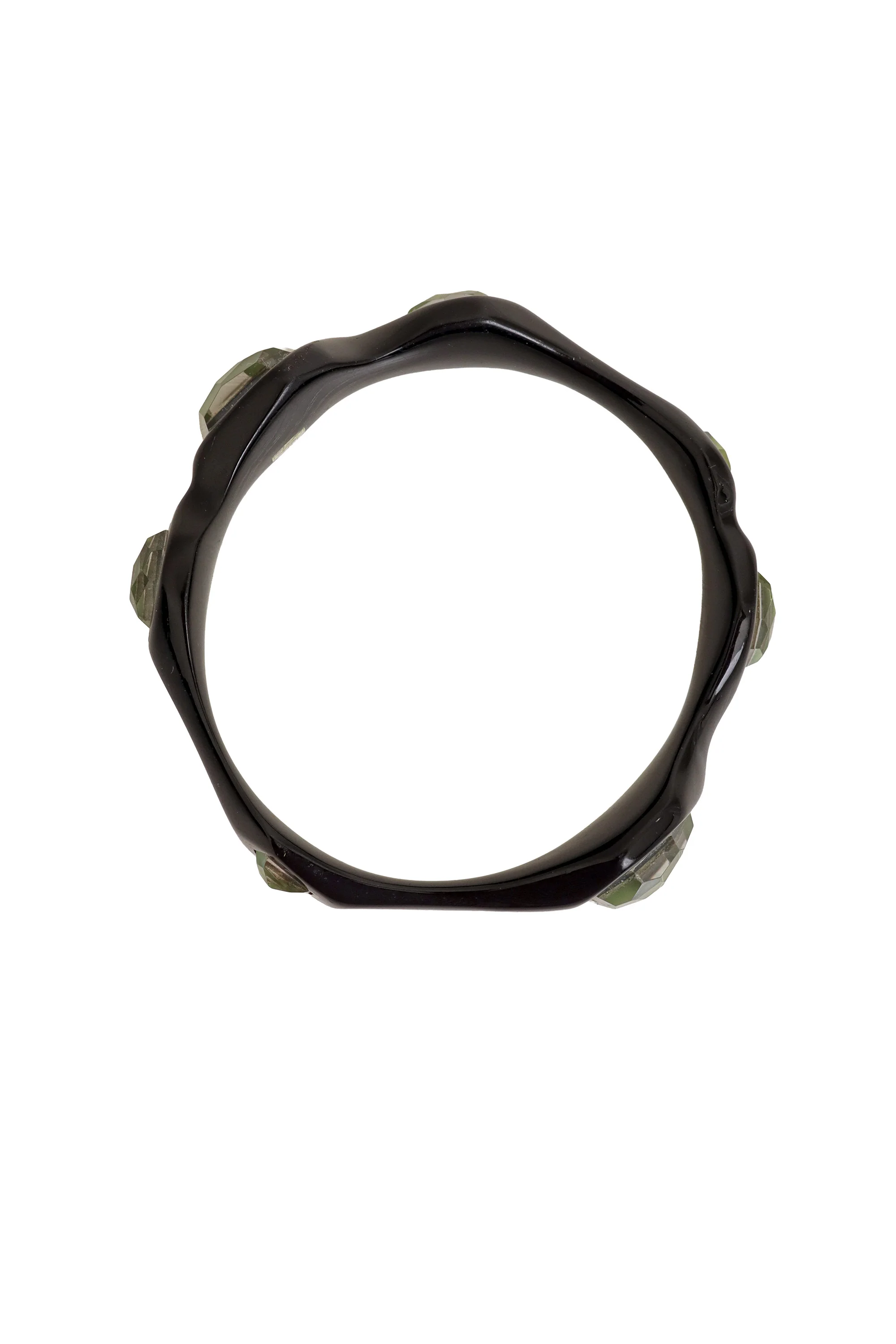 Stone Resin Sterling Bangle I - Image 3