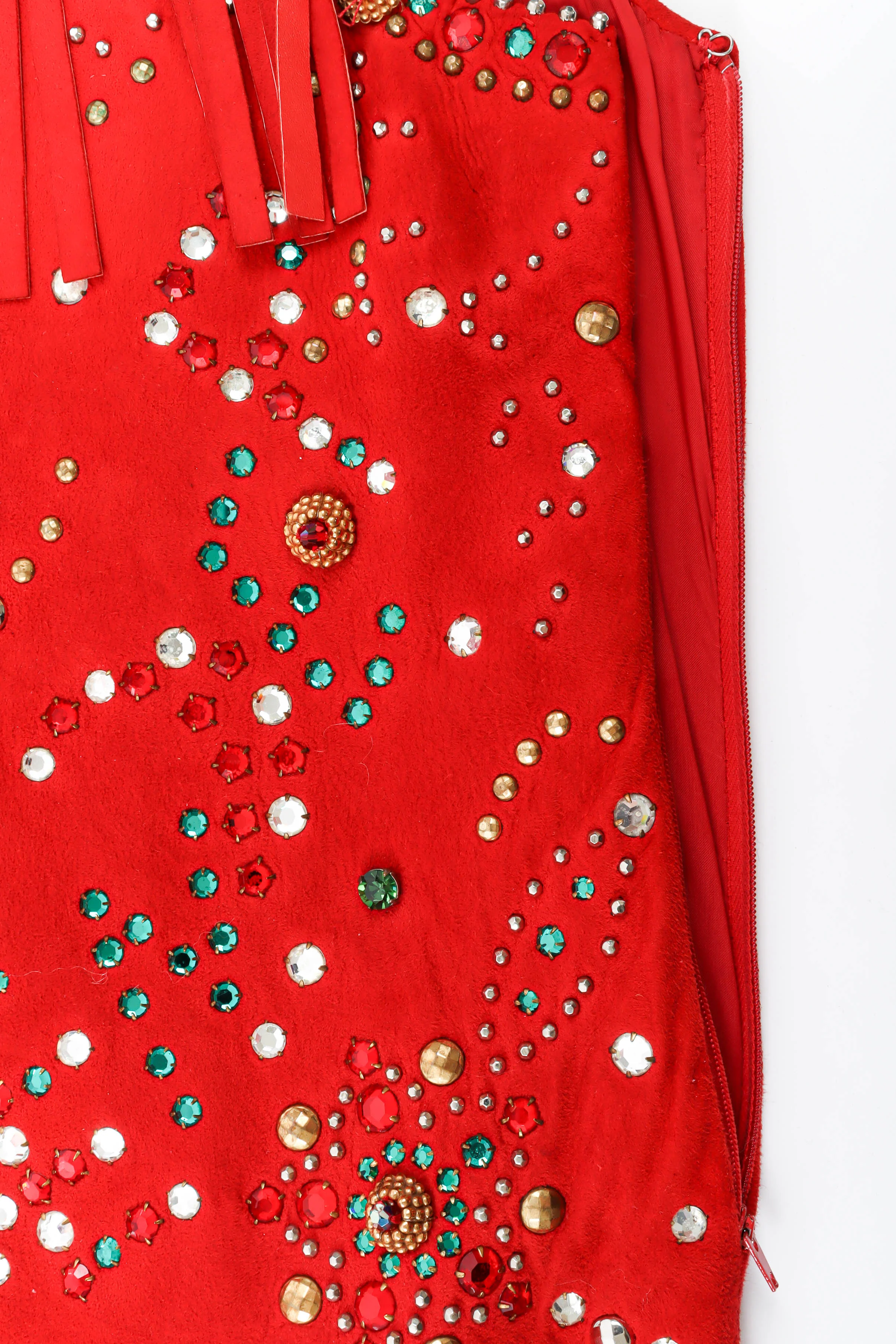 Suede Stoned Fringe Tunic - Image 7