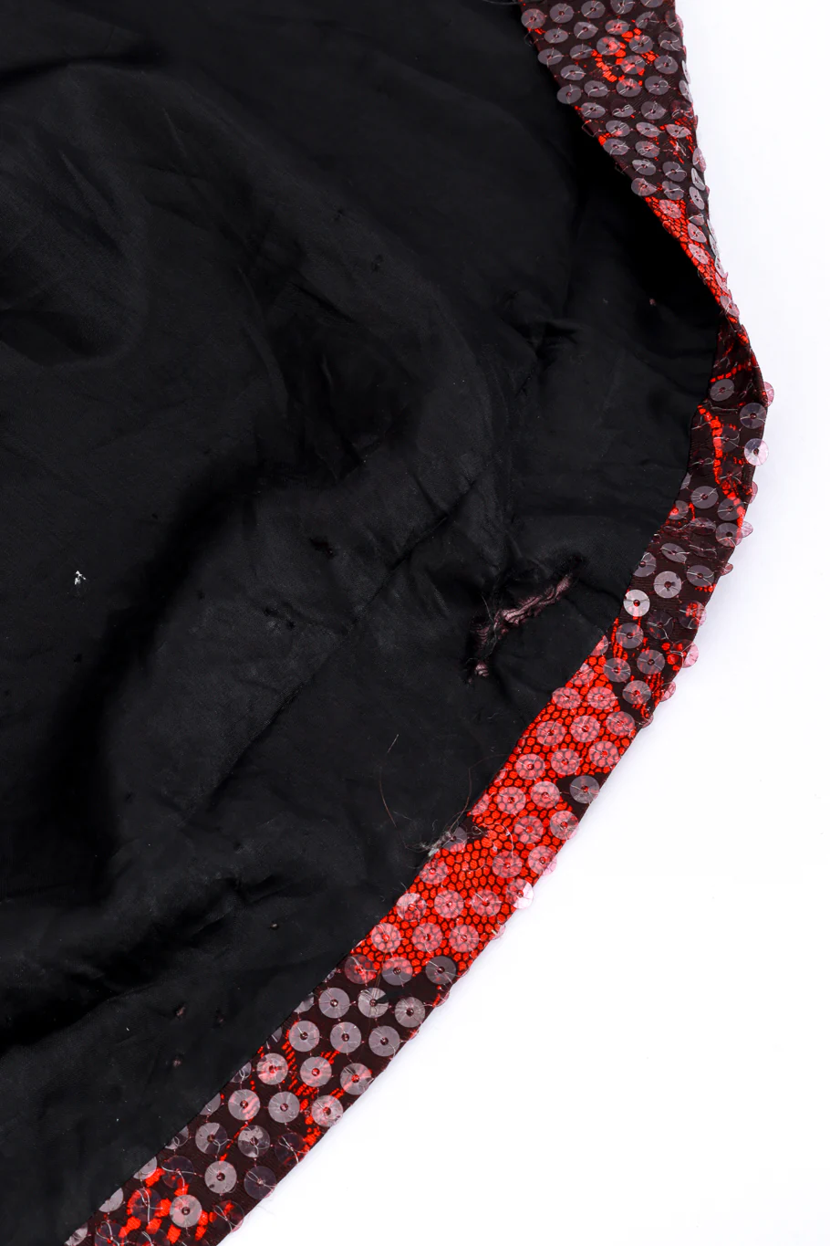 Strapless Floral Sequin Gown & Feather Jacket Set - Image 10