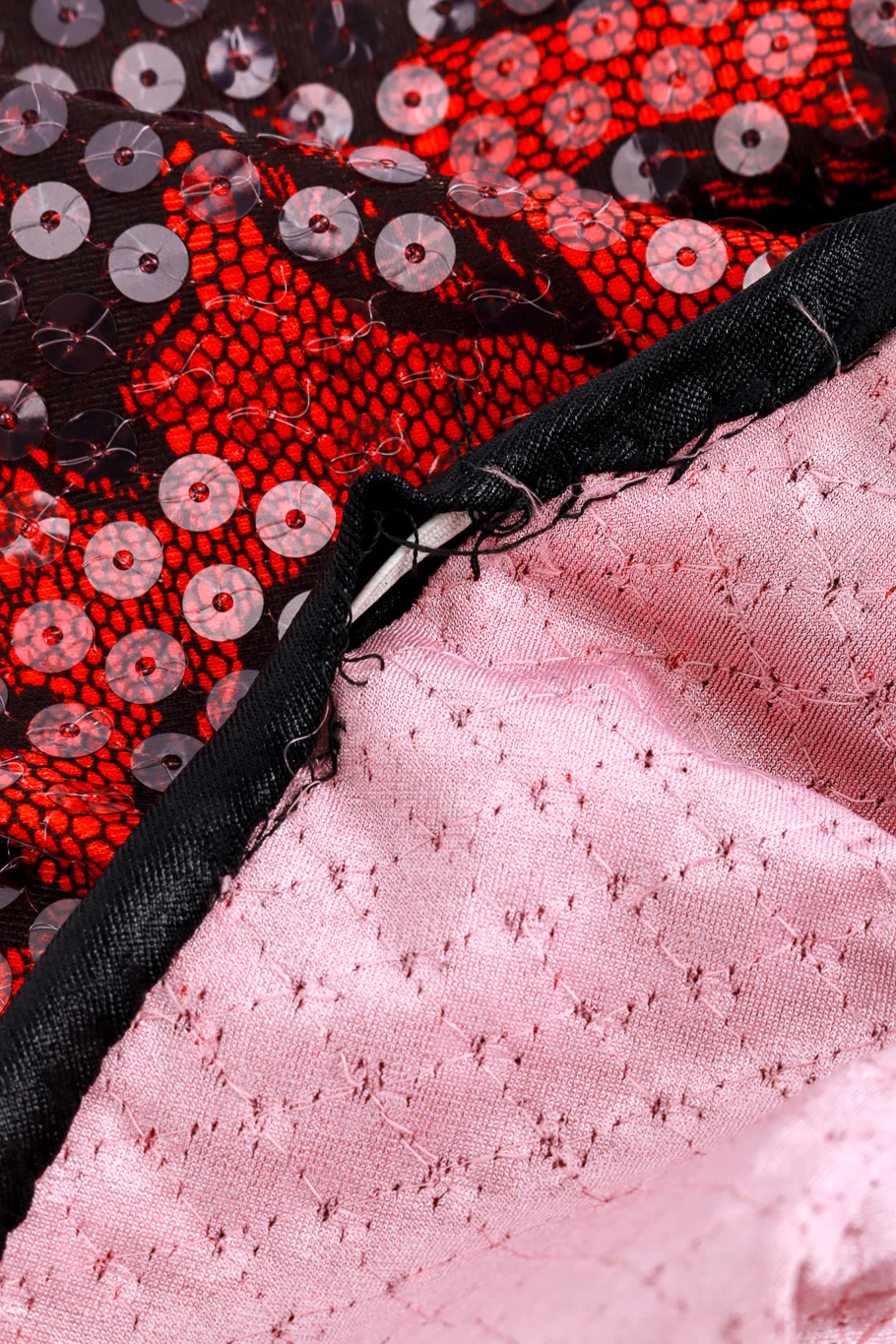 Strapless Floral Sequin Gown & Feather Jacket Set - Image 9