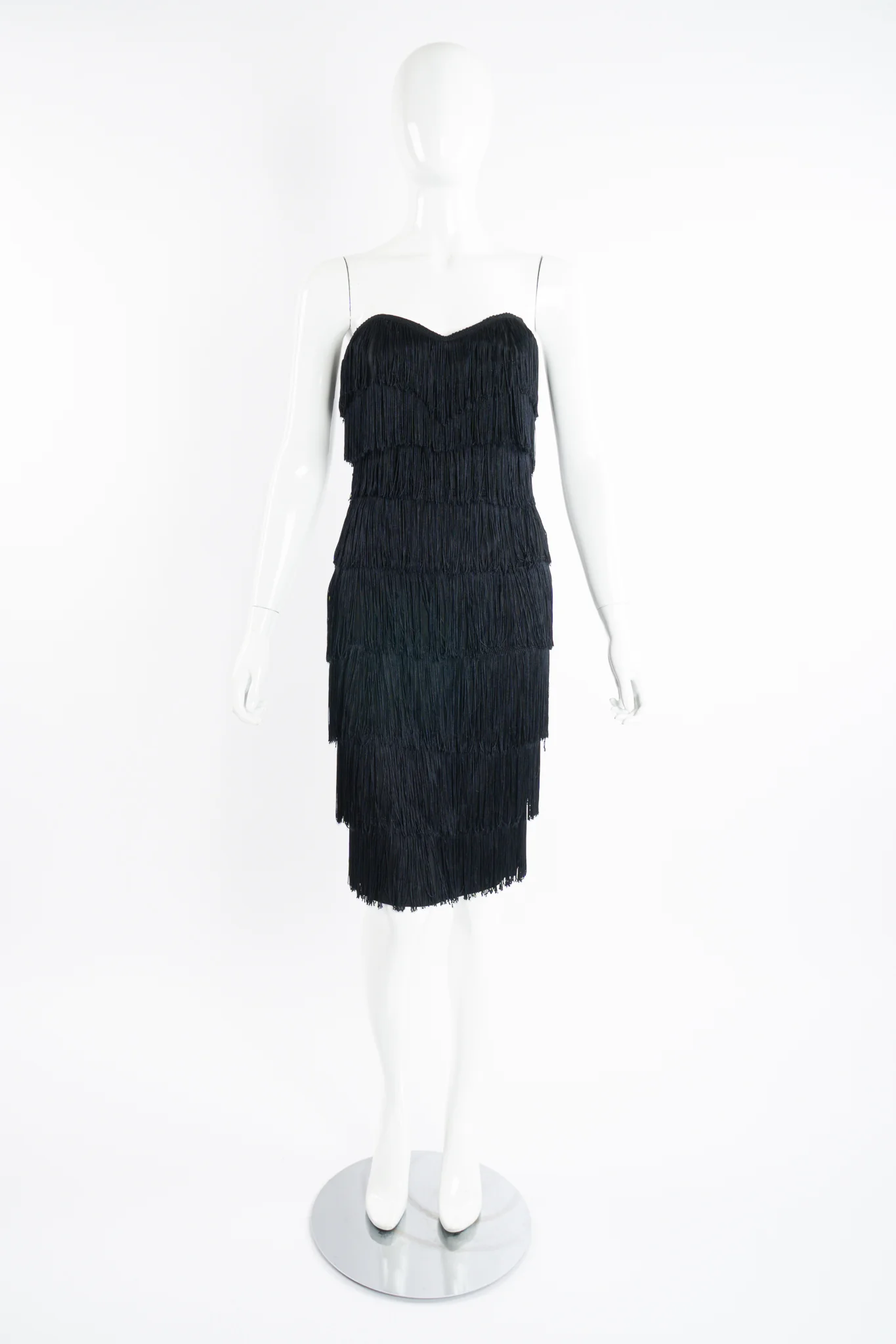 Strapless Fringe Shimmy Sheath - Image 11