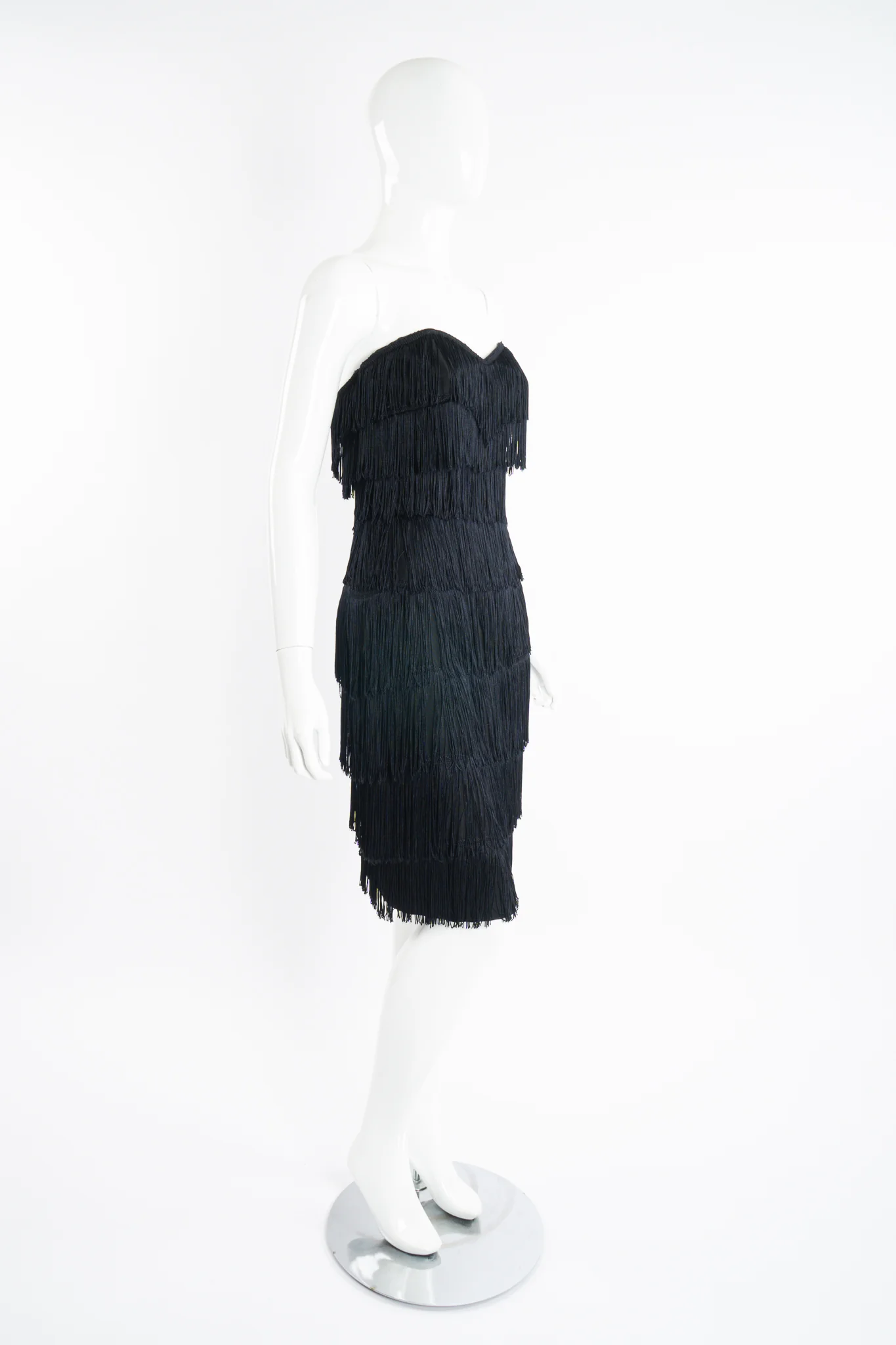 Strapless Fringe Shimmy Sheath - Image 12