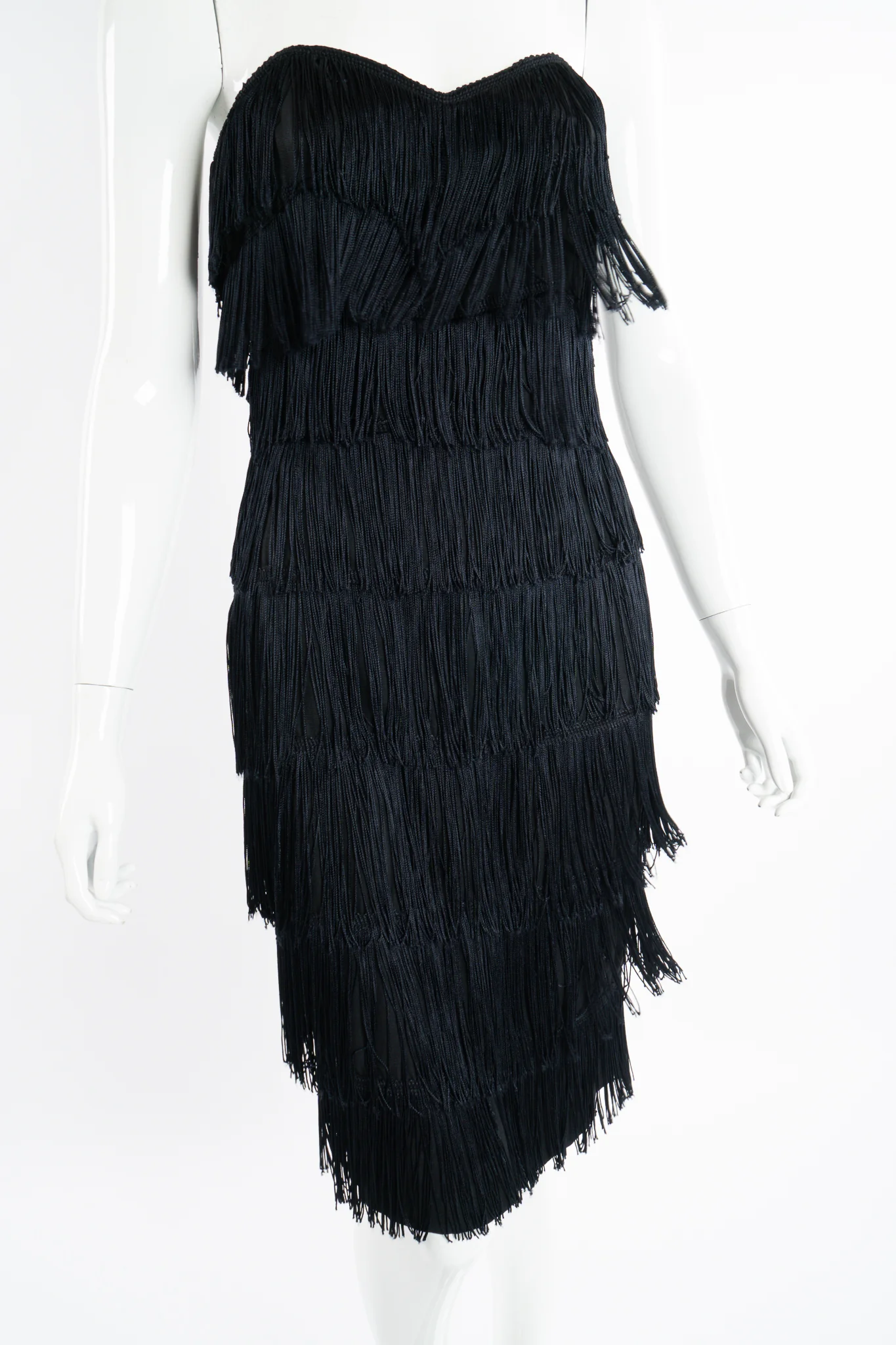 Strapless Fringe Shimmy Sheath - Image 8