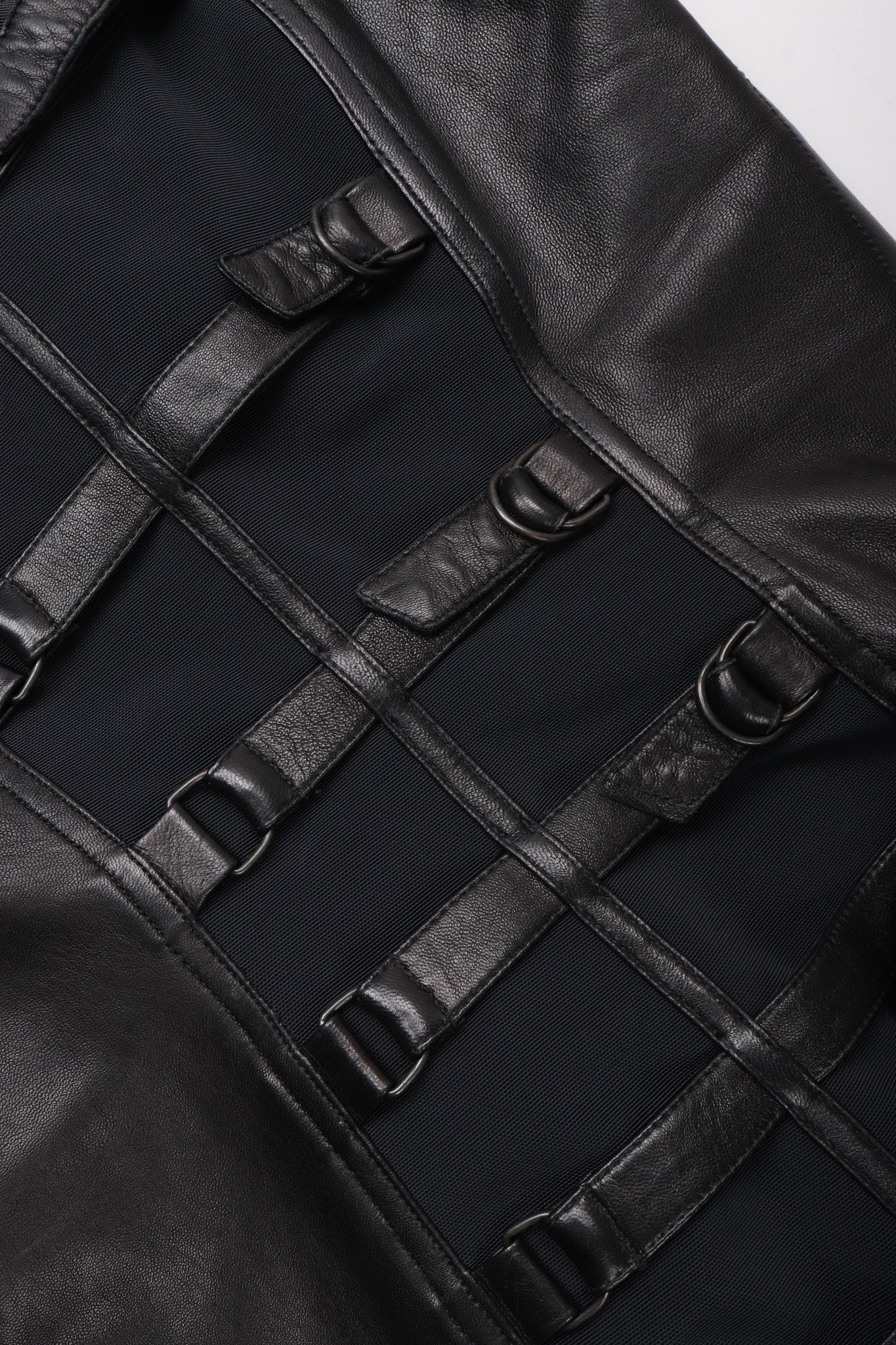 Strapless Leather Bondage Cage Dress - Image 12